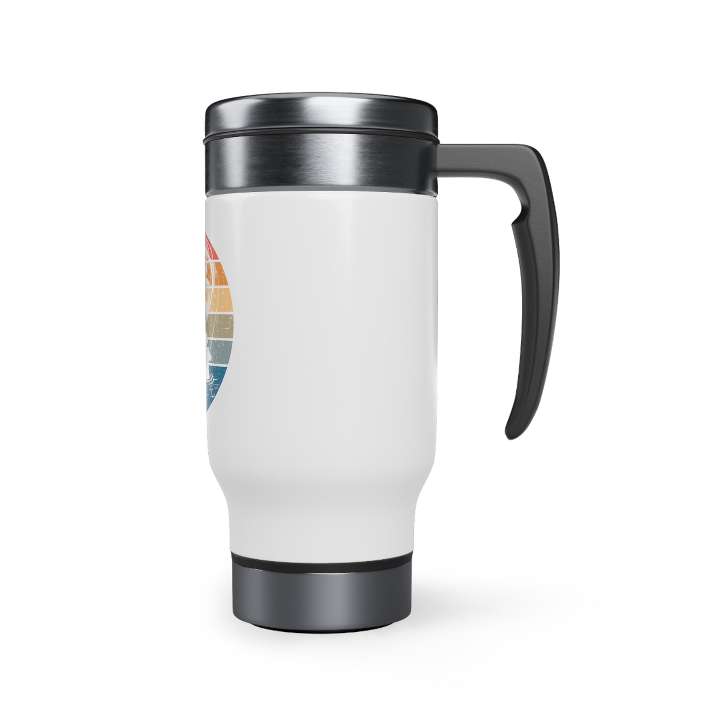 Eat Sleep Fish Repeat Stainless Steel Travel Mugs with Handle, 14oz