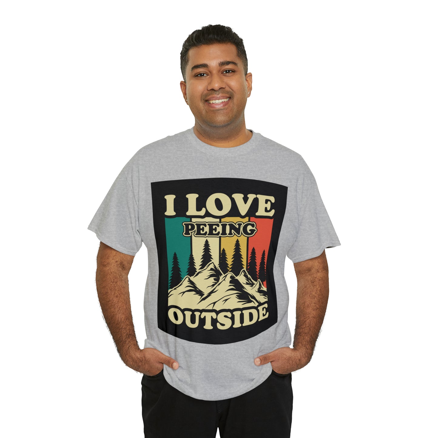 Retro Vintage Camping T-Shirt I Love Peeing Outside