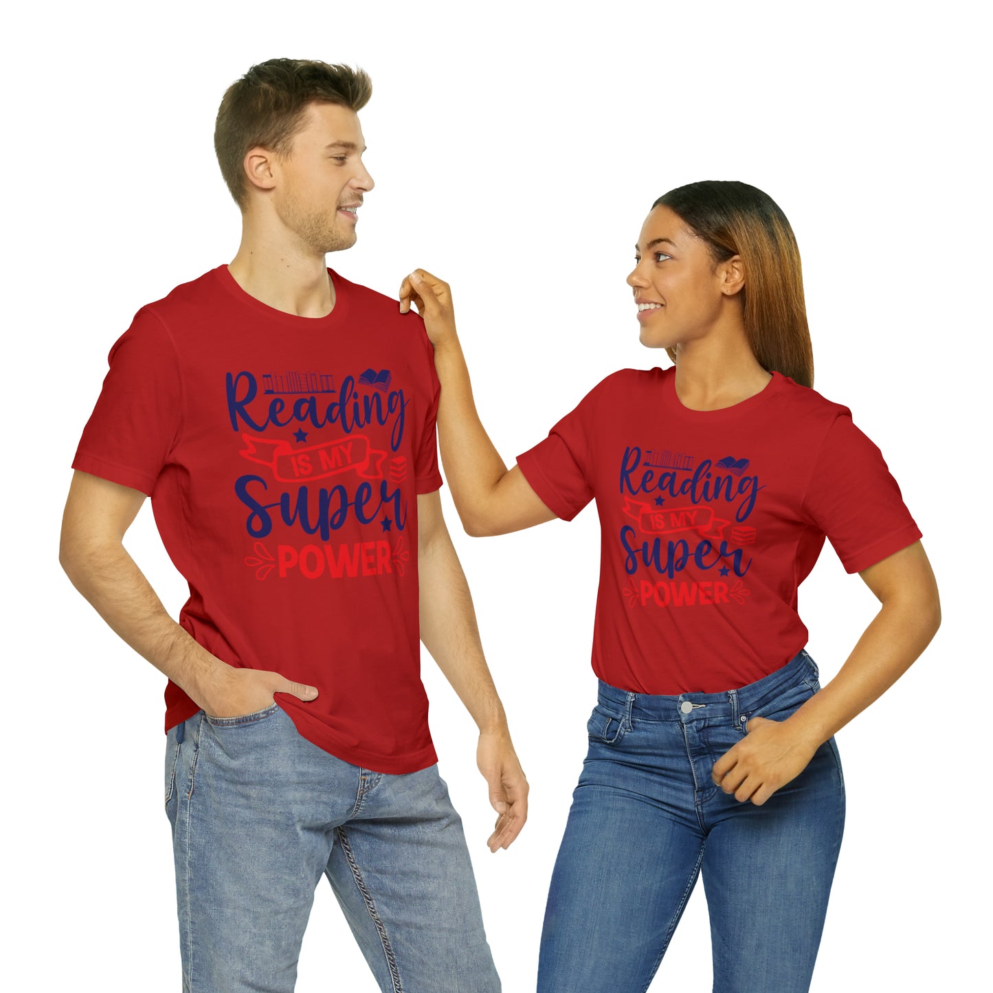 Reading Is My Super Power Short Sleeve Tee