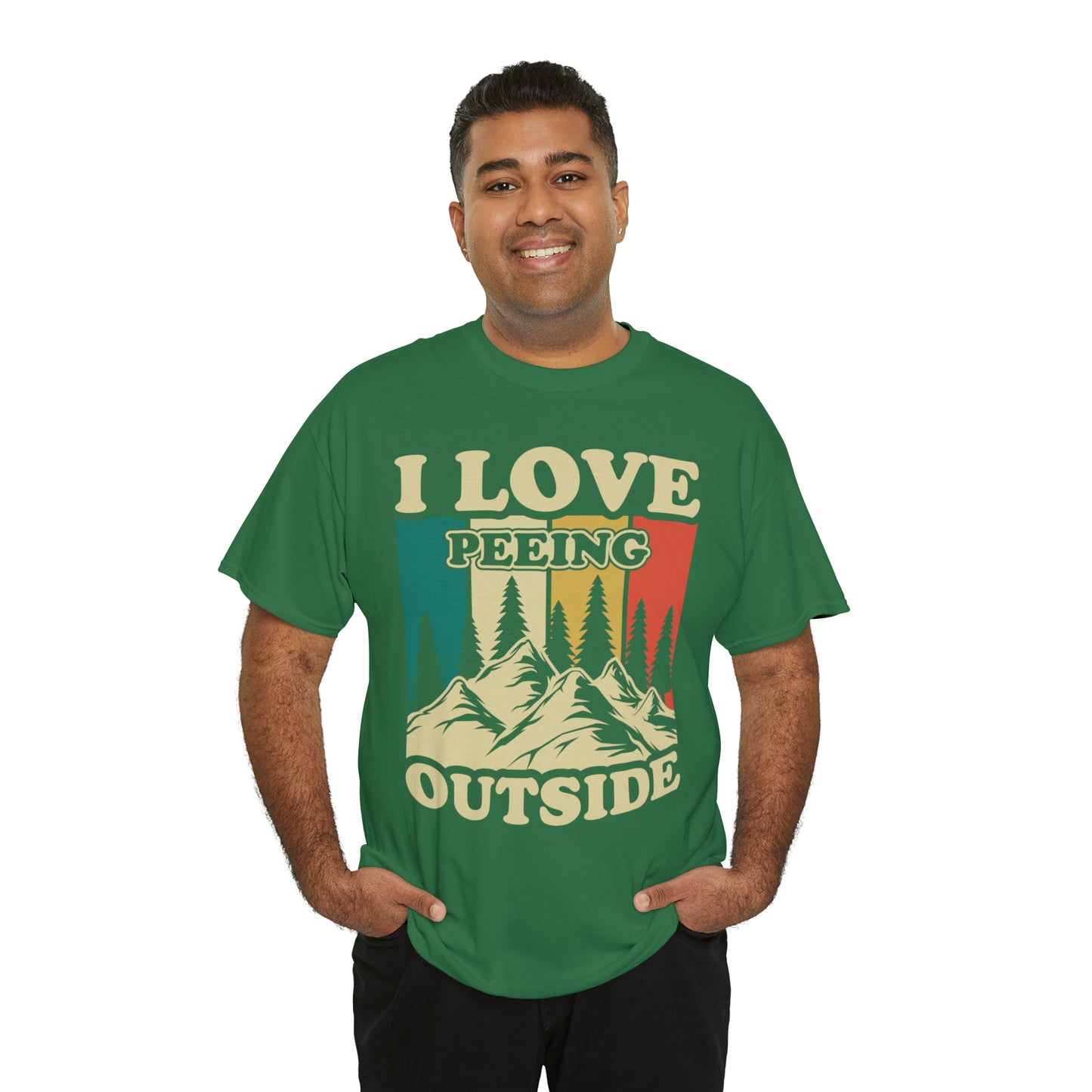 Retro Vintage Camping T-Shirt I Love Peeing Outside