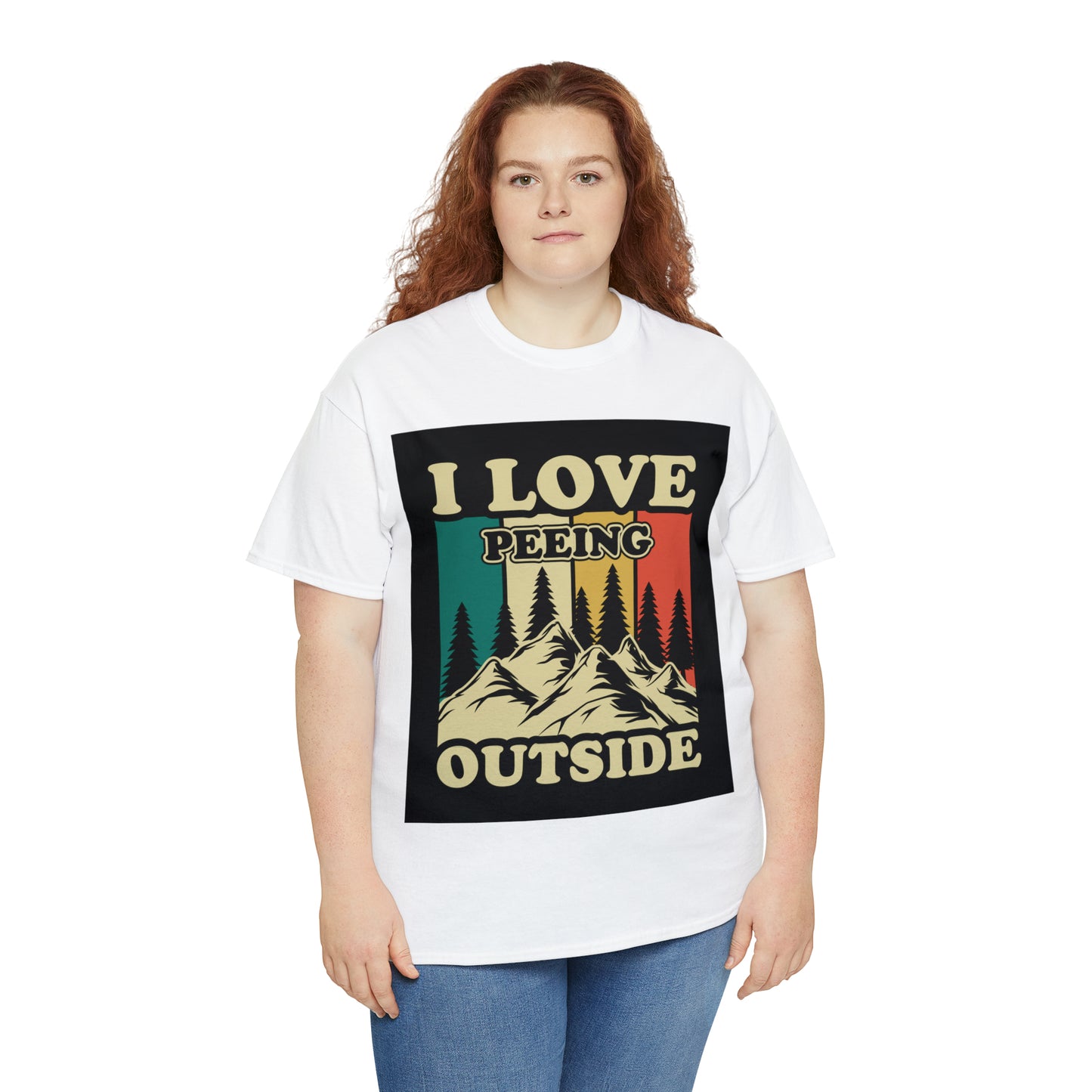 Retro Vintage Camping T-Shirt I Love Peeing Outside