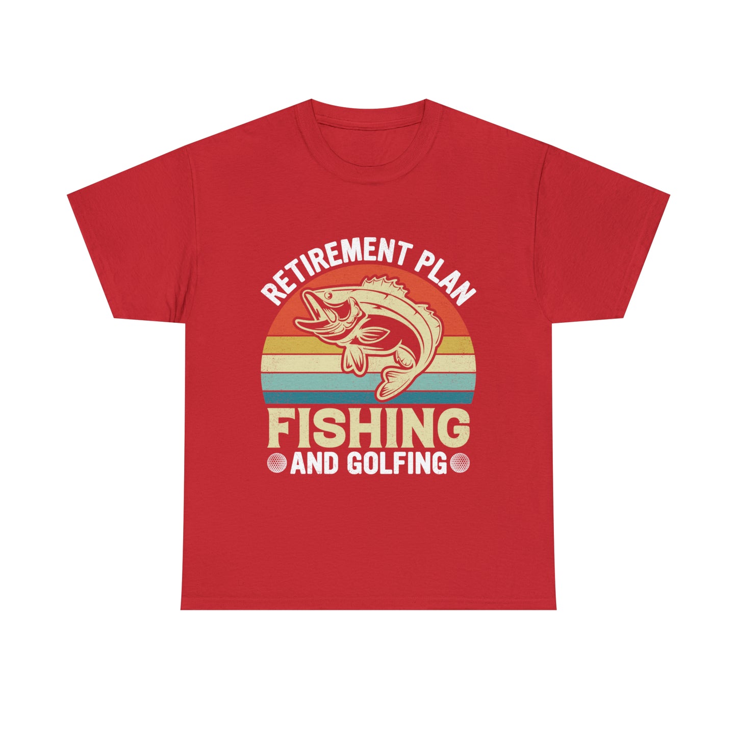 Retirement Plan Fishing Retro Tee Shirt