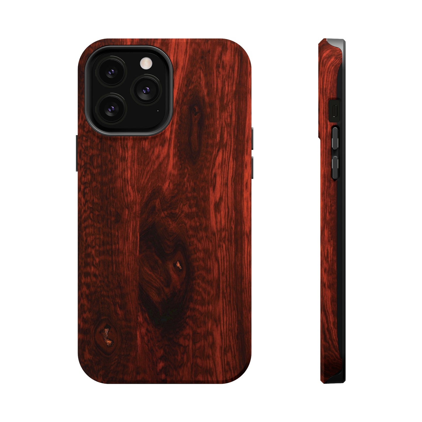 Dark Red Hardwood MagSafe Tough Cases