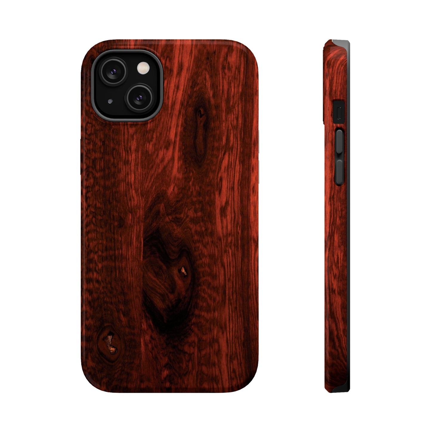 Dark Red Hardwood MagSafe Tough Cases