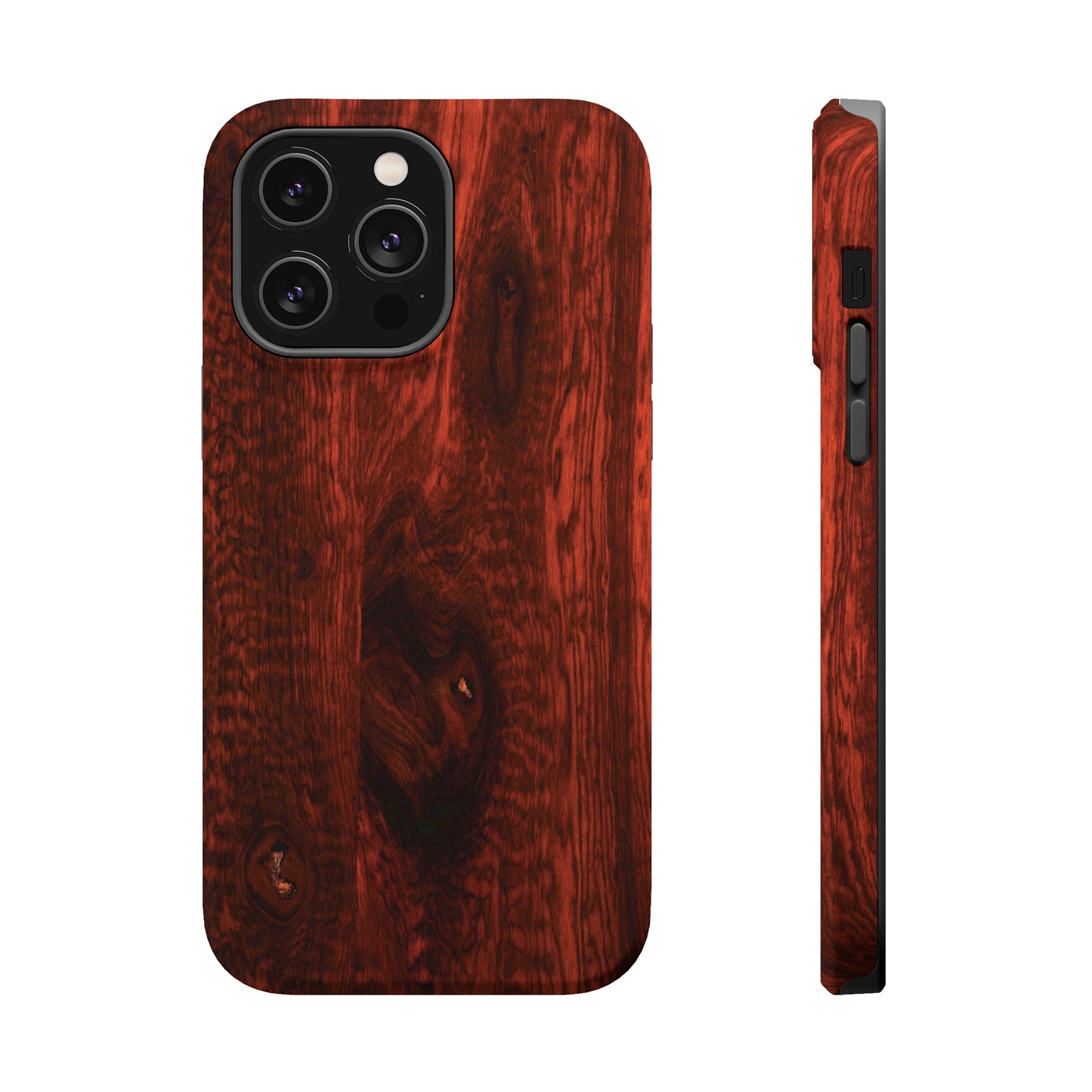 Dark Red Hardwood MagSafe Tough Cases