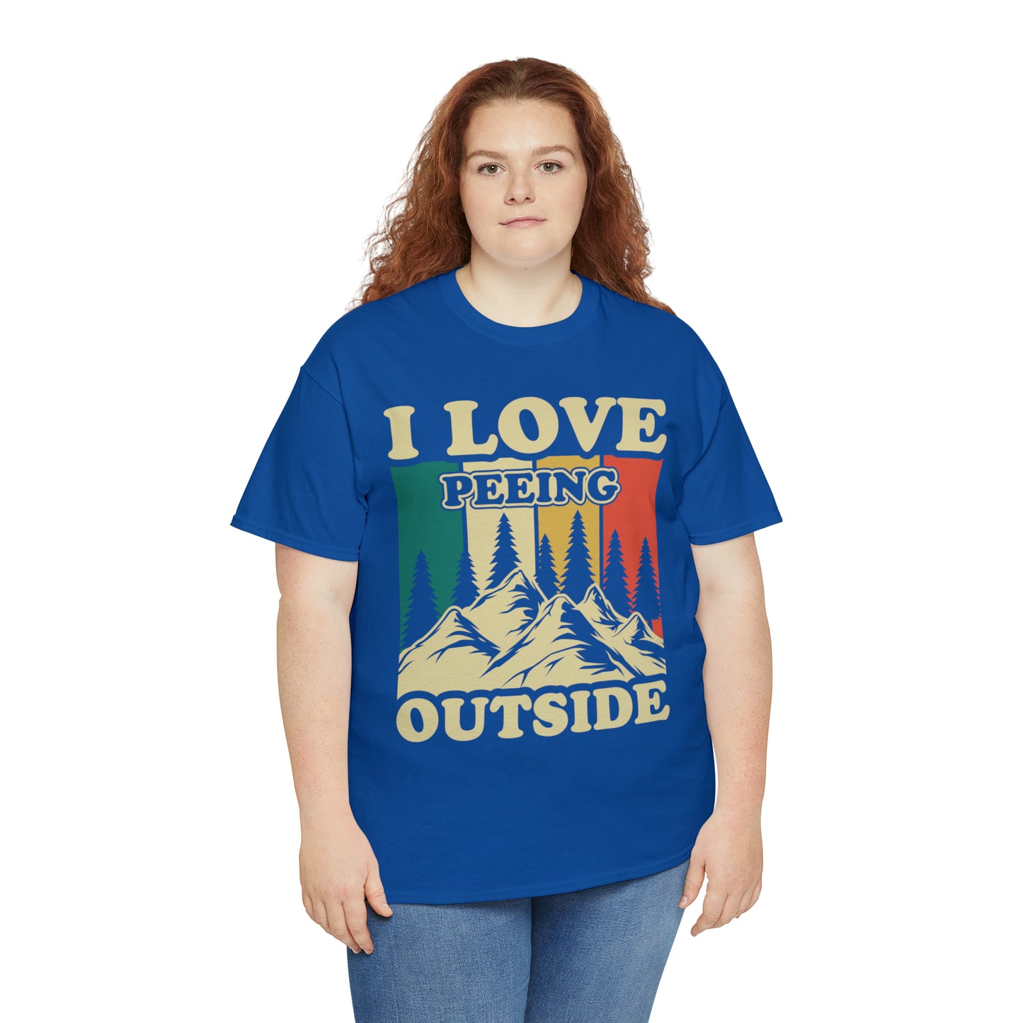 Retro Vintage Camping T-Shirt I Love Peeing Outside