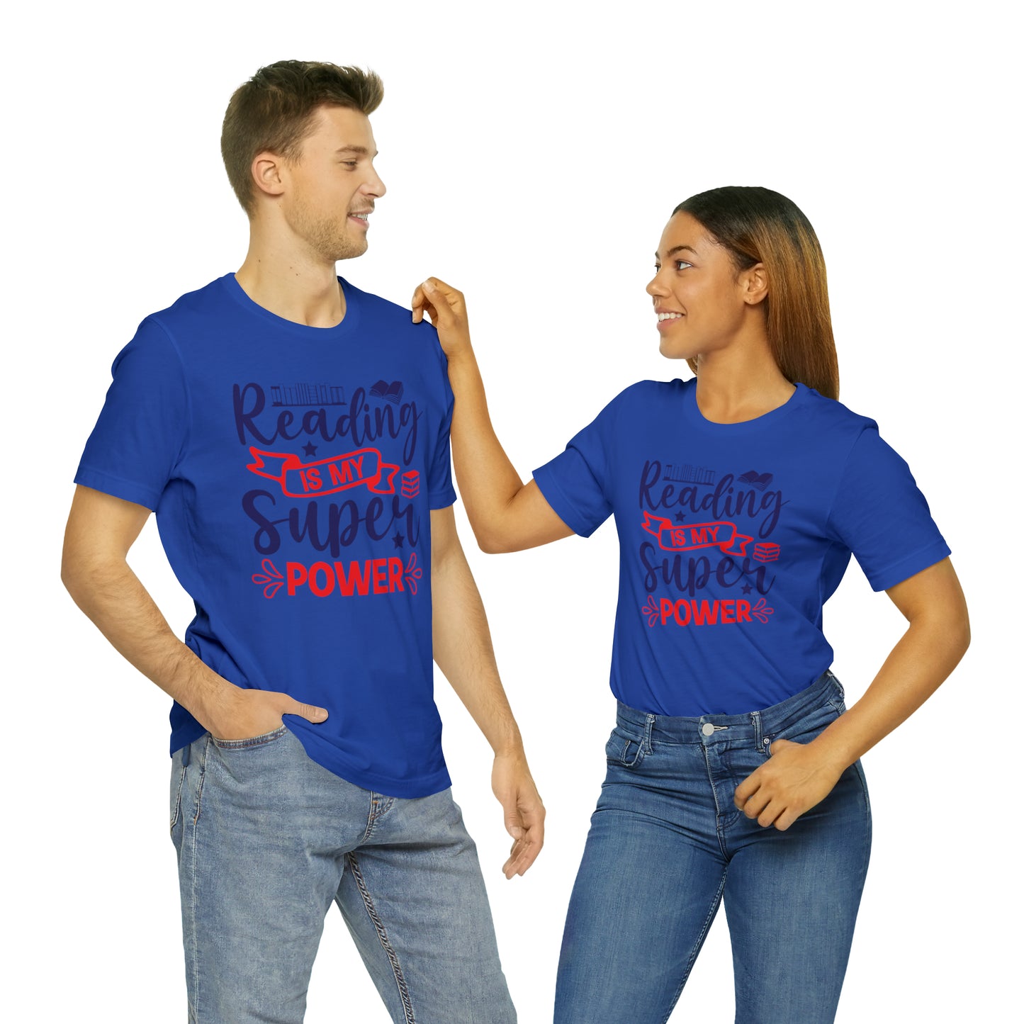 Reading Is My Super Power Short Sleeve Tee