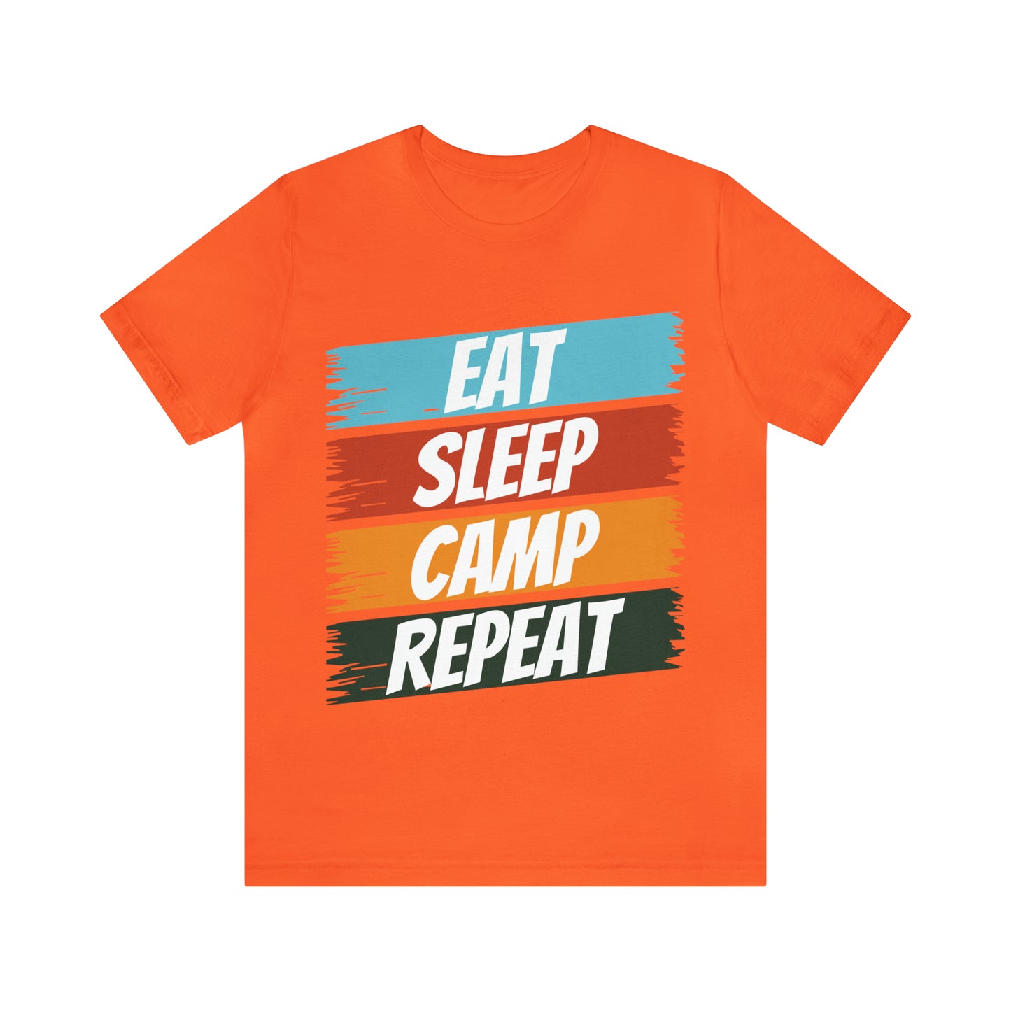 Eat Sleep Camp Repeat Short Sleeve Tee