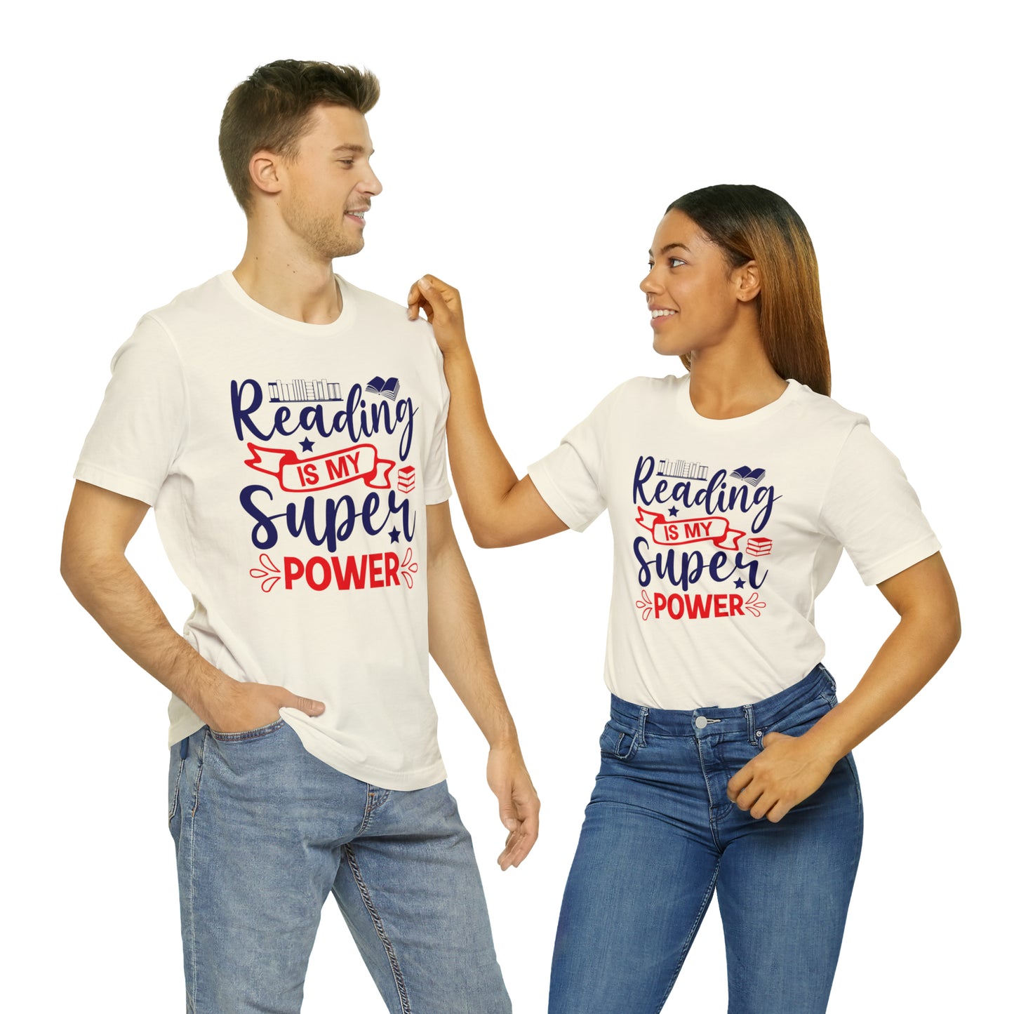 Reading Is My Super Power Short Sleeve Tee
