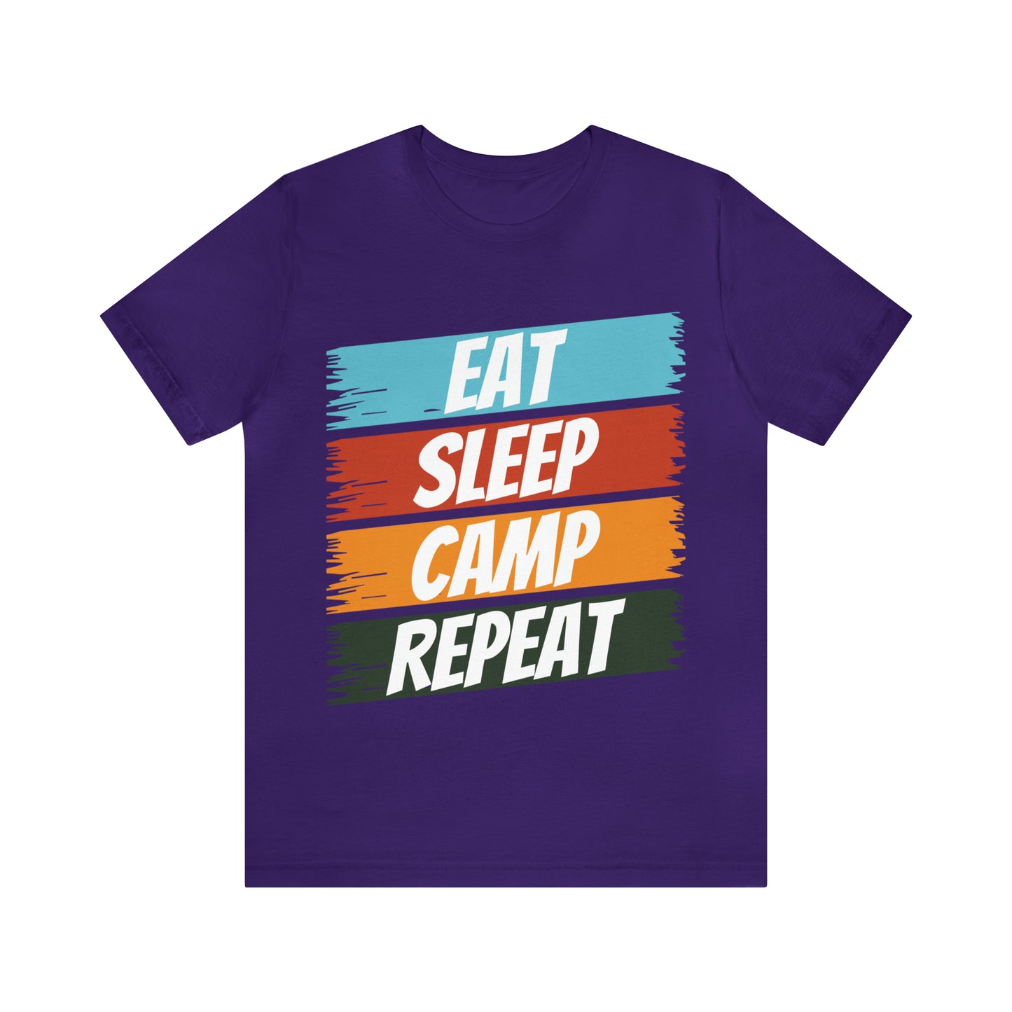 Eat Sleep Camp Repeat Short Sleeve Tee