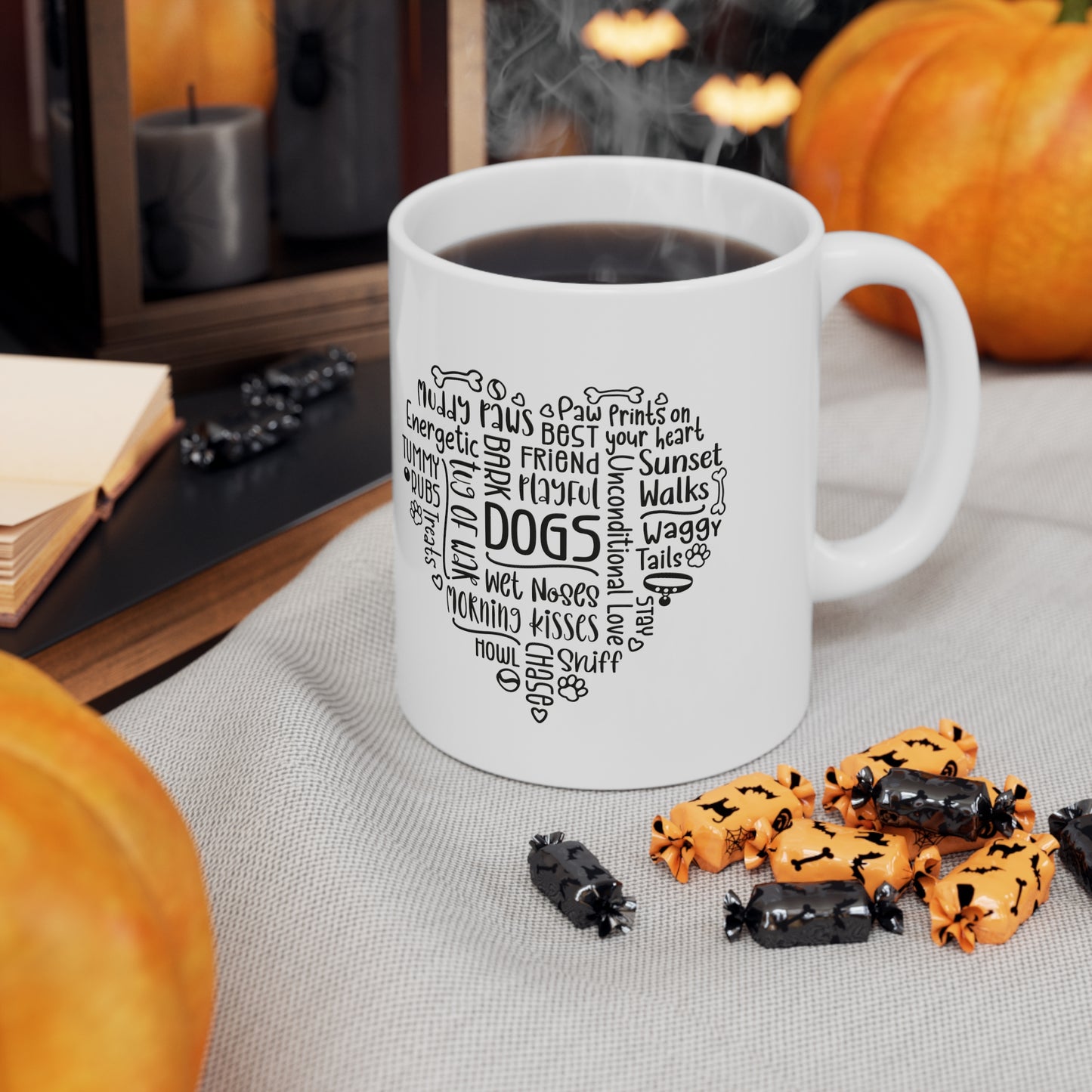 Dog Heart Love Mug 11oz