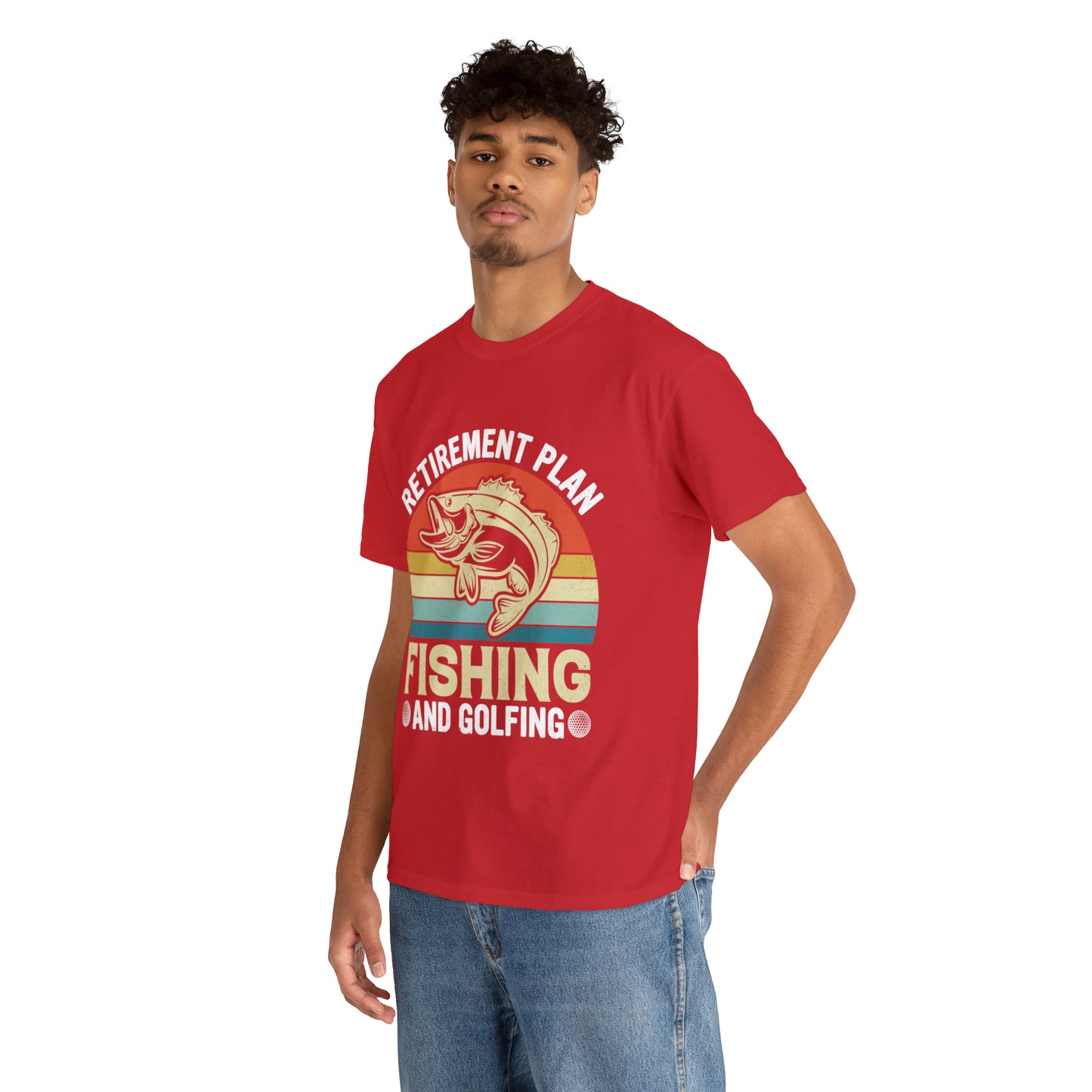 Retirement Plan Fishing Retro Tee Shirt