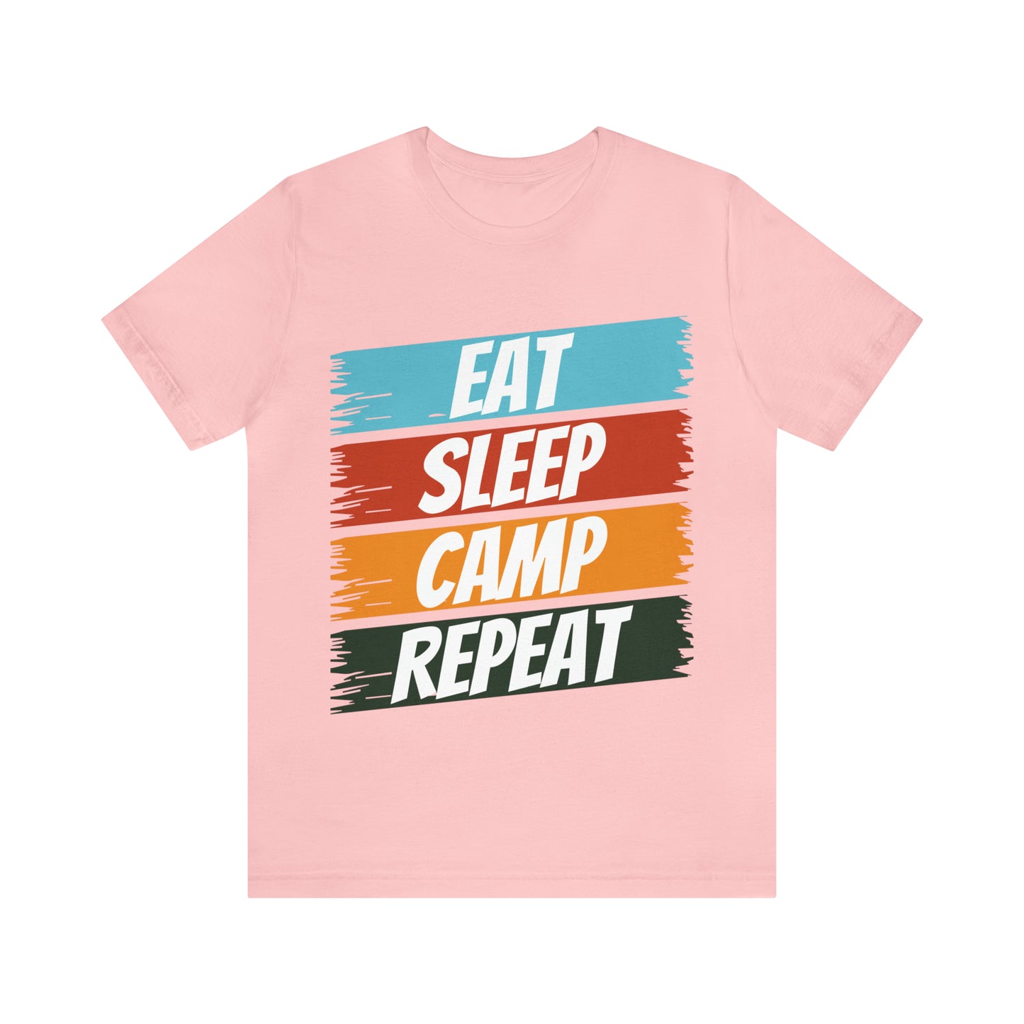 Eat Sleep Camp Repeat Short Sleeve Tee