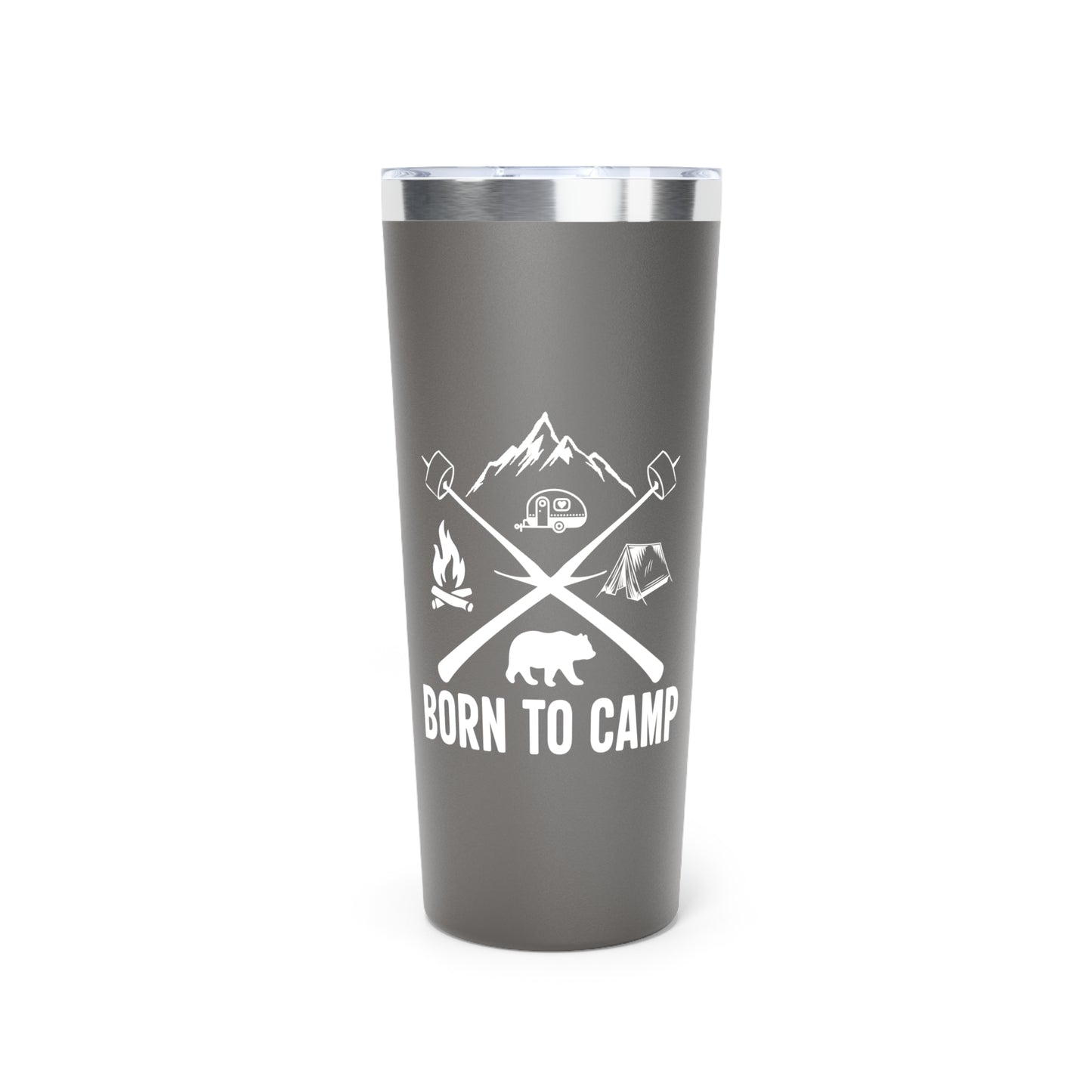 Copper Vacuum Insulated Tumbler, 22oz Born To Camp