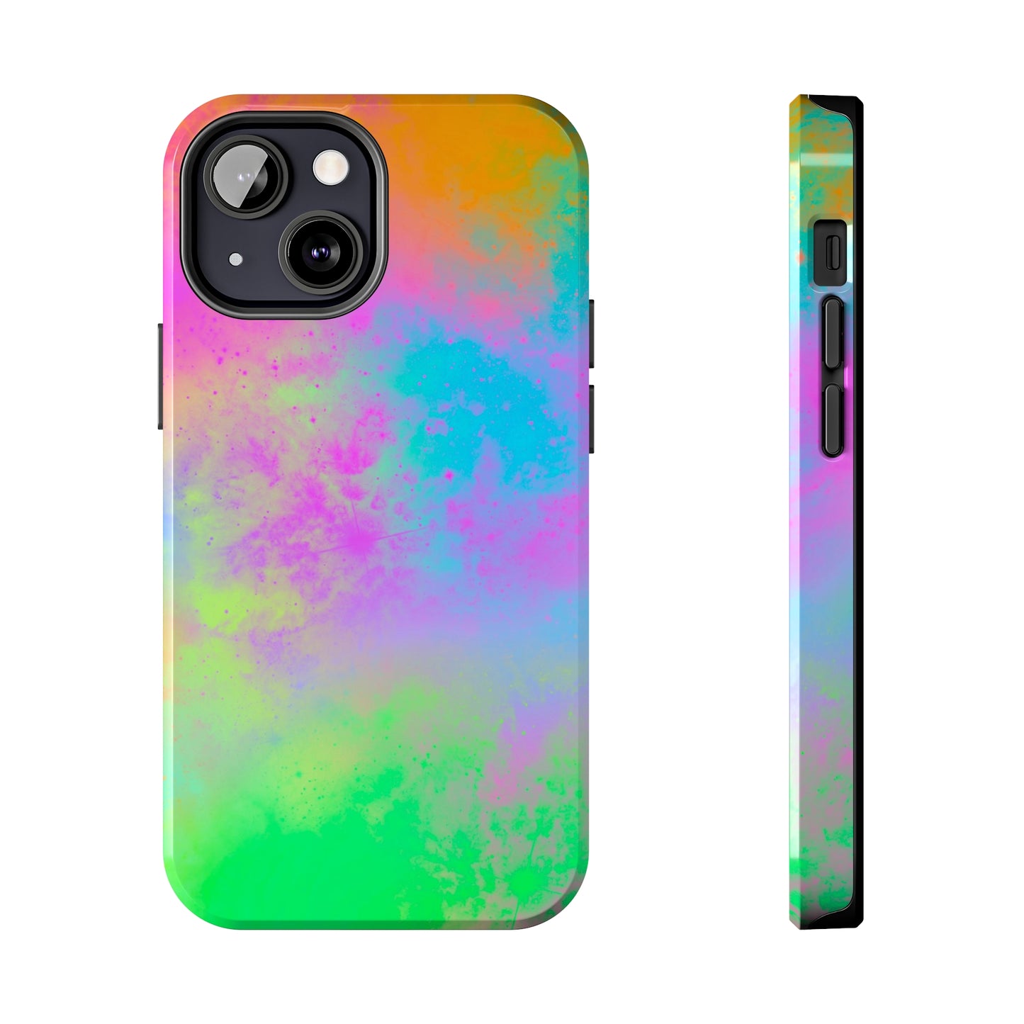 Neon Galaxy Tough Phone Cases