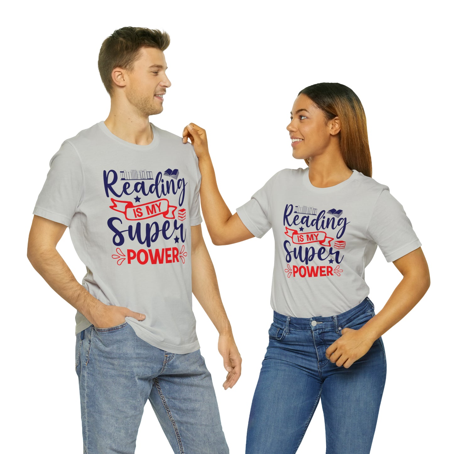 Reading Is My Super Power Short Sleeve Tee