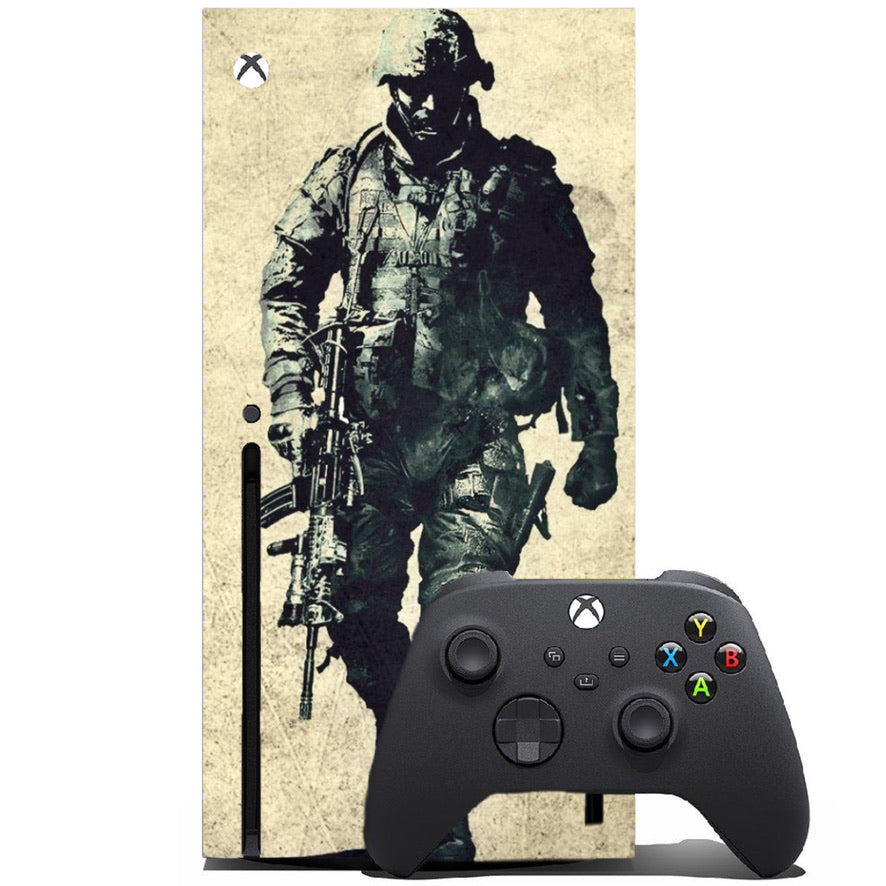 Vinyl Wrap Skin Army Decal Compatible with X-Box Series X