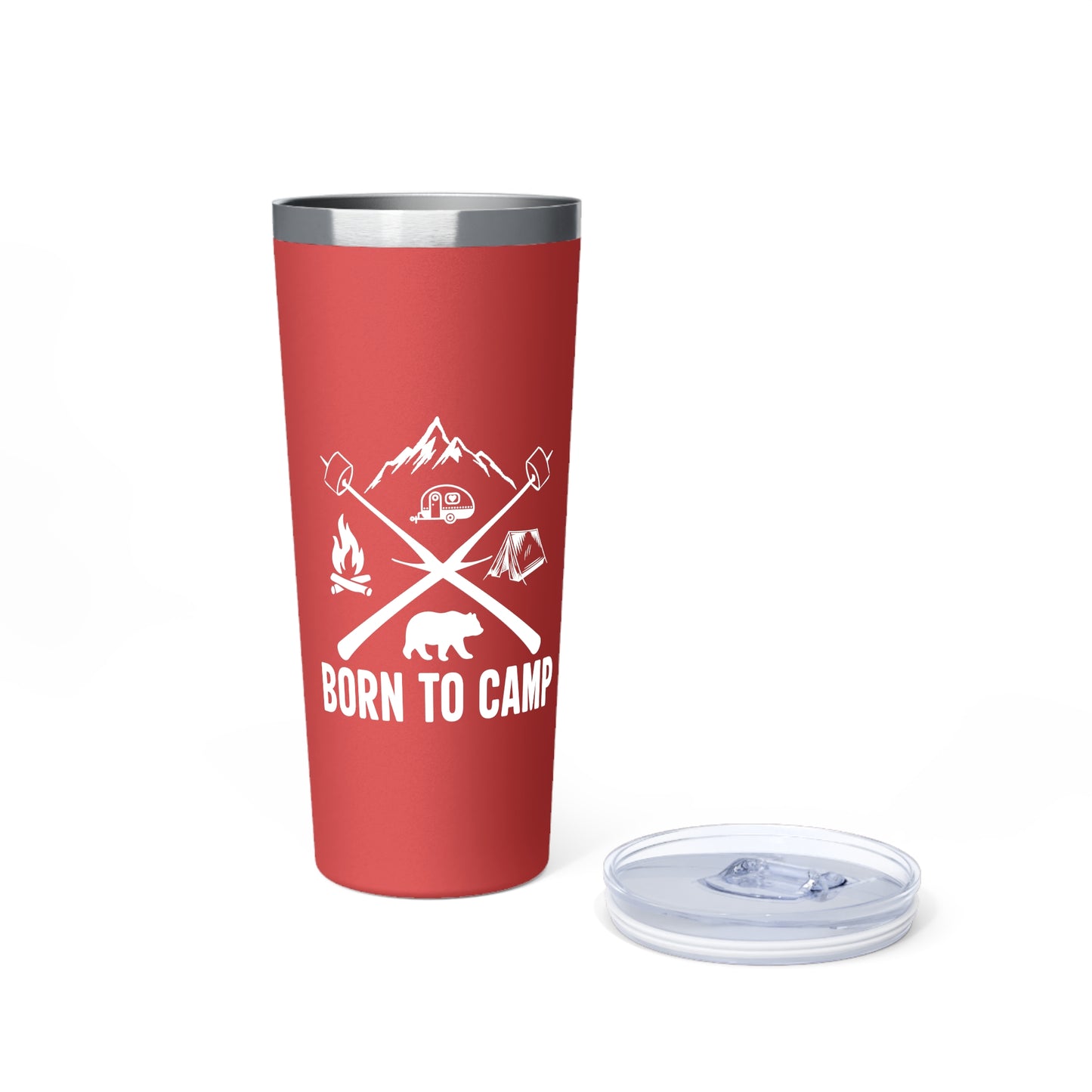 Copper Vacuum Insulated Tumbler, 22oz Born To Camp