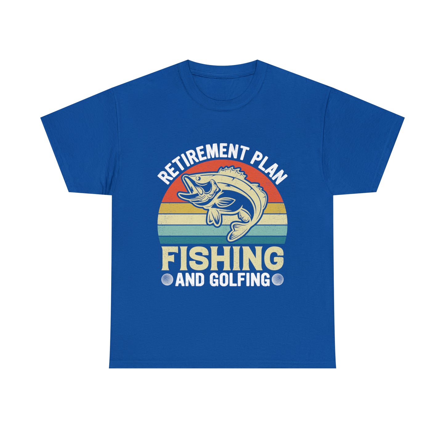Retirement Plan Fishing Retro Tee Shirt