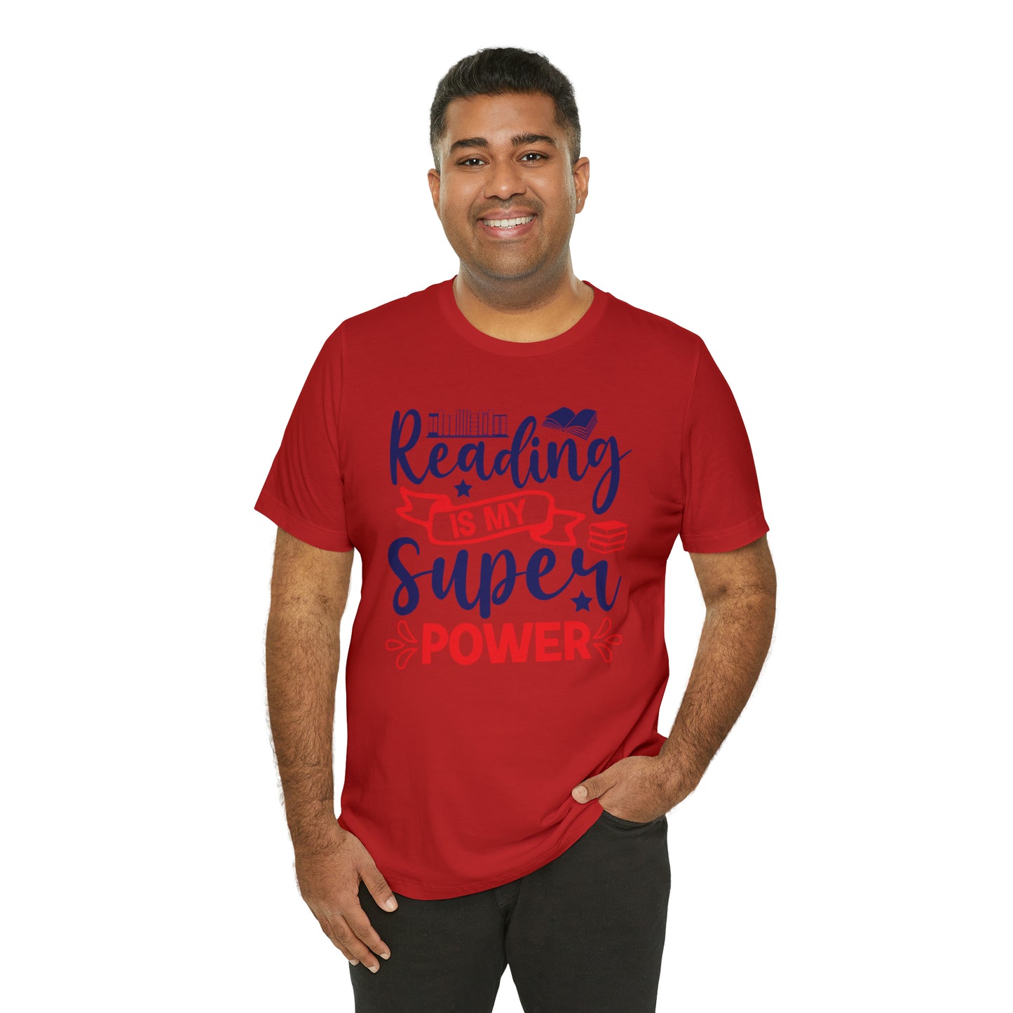 Reading Is My Super Power Short Sleeve Tee