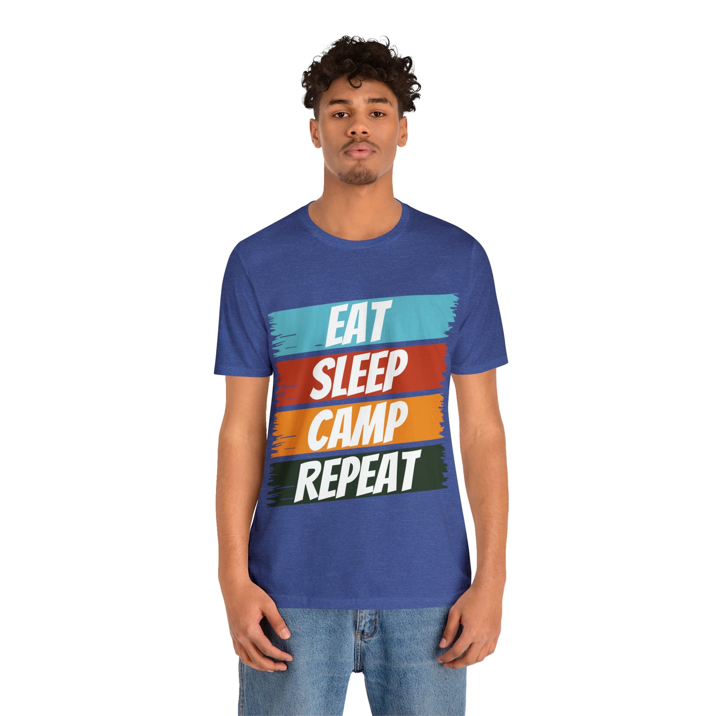 Eat Sleep Camp Repeat Short Sleeve Tee