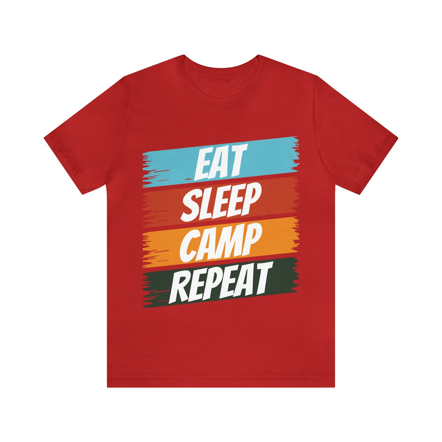 Eat Sleep Camp Repeat Short Sleeve Tee