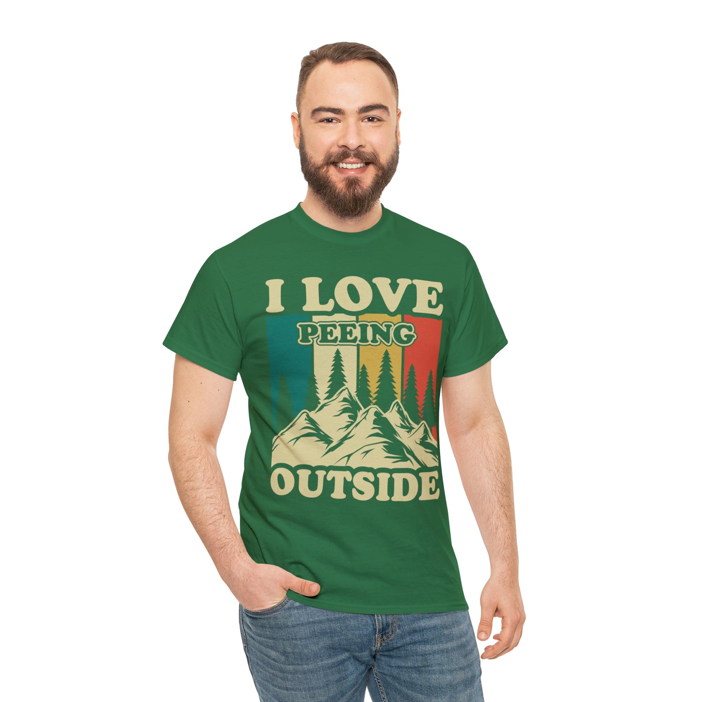Retro Vintage Camping T-Shirt I Love Peeing Outside