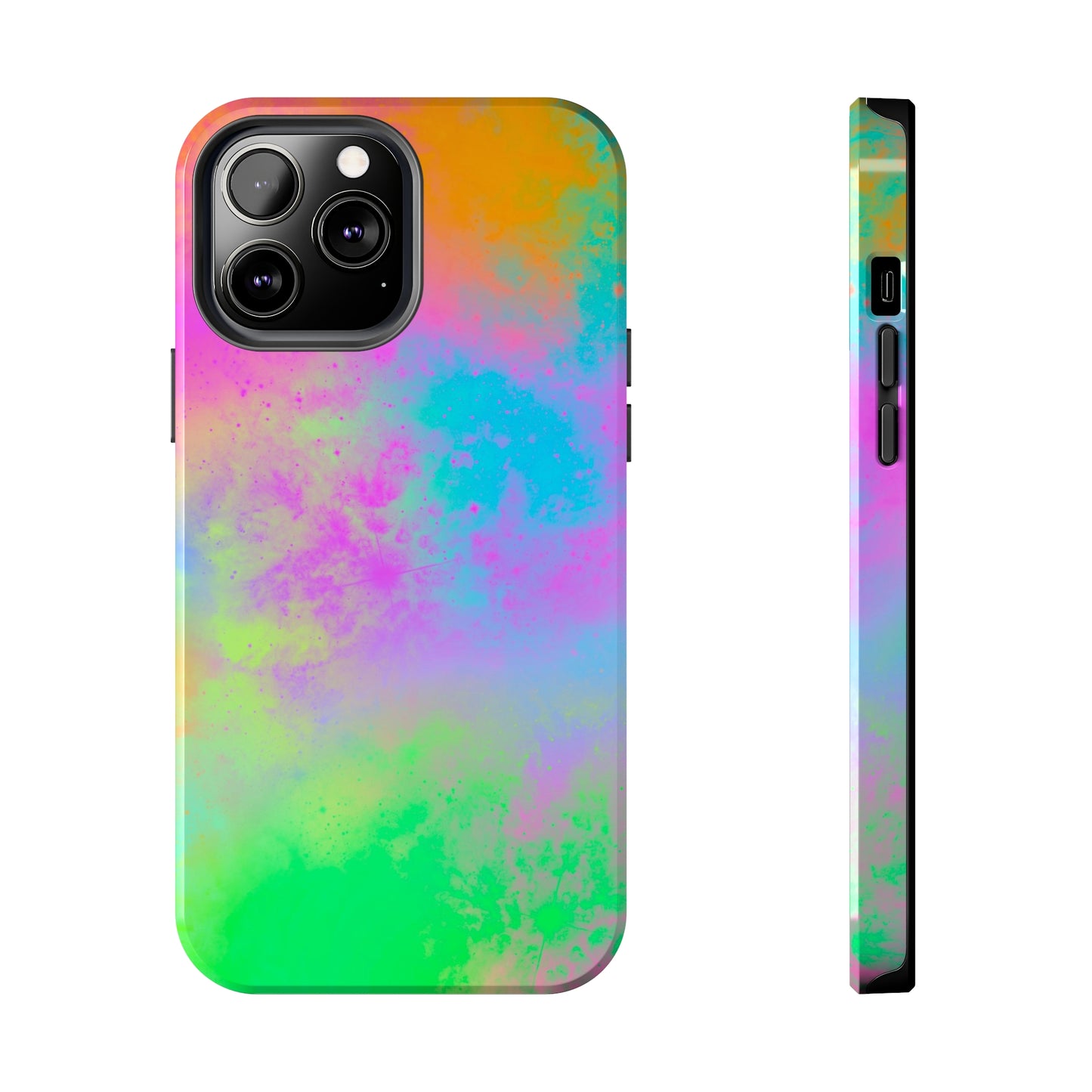 Neon Galaxy Tough Phone Cases
