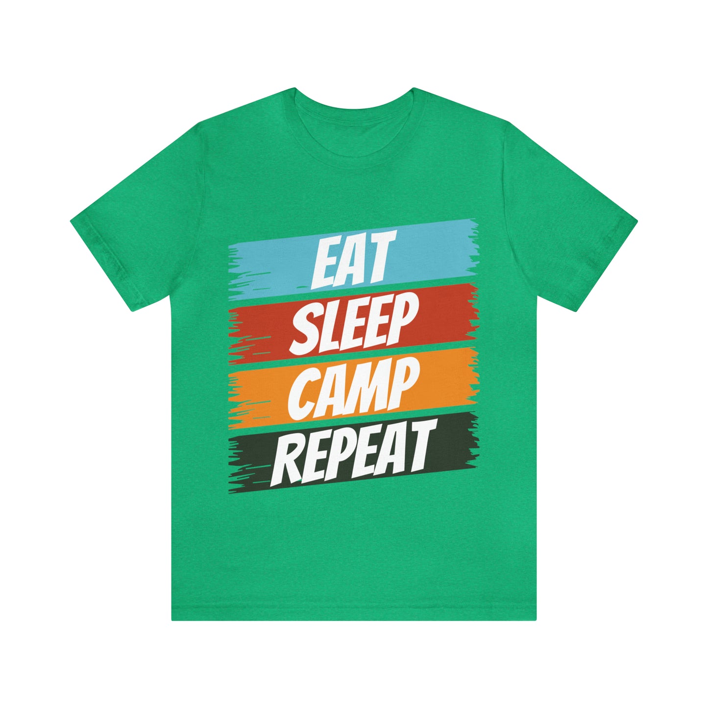 Eat Sleep Camp Repeat Short Sleeve Tee