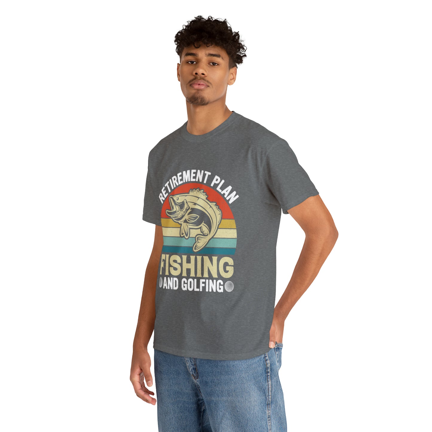 Retirement Plan Fishing Retro Tee Shirt