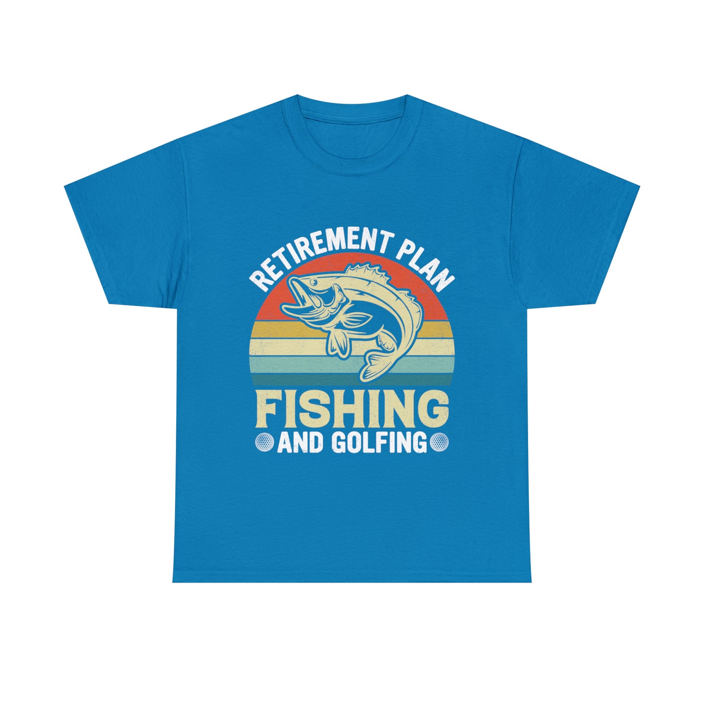 Retirement Plan Fishing Retro Tee Shirt