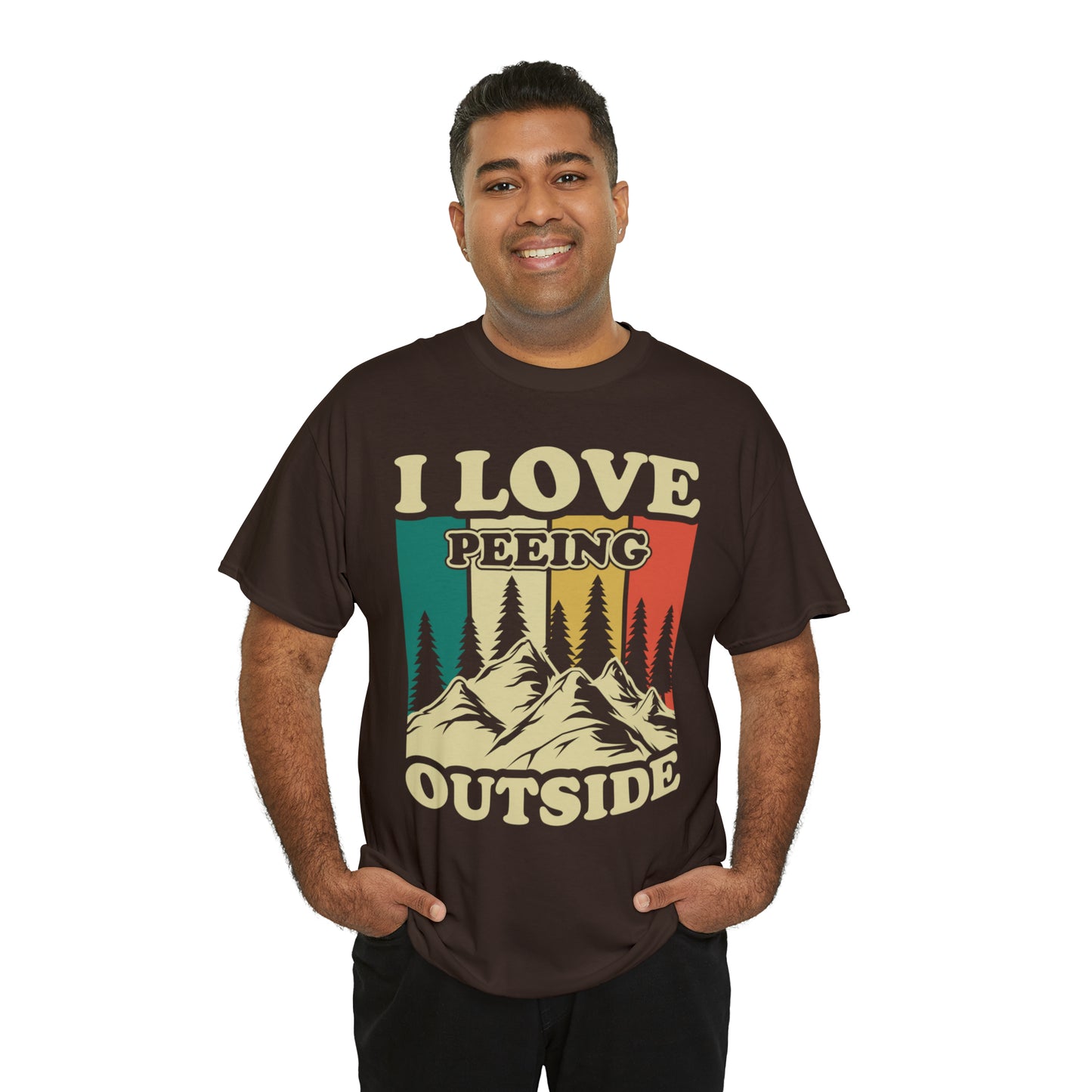 Retro Vintage Camping T-Shirt I Love Peeing Outside
