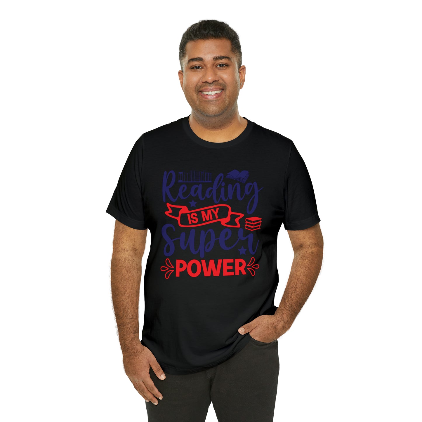Reading Is My Super Power Short Sleeve Tee