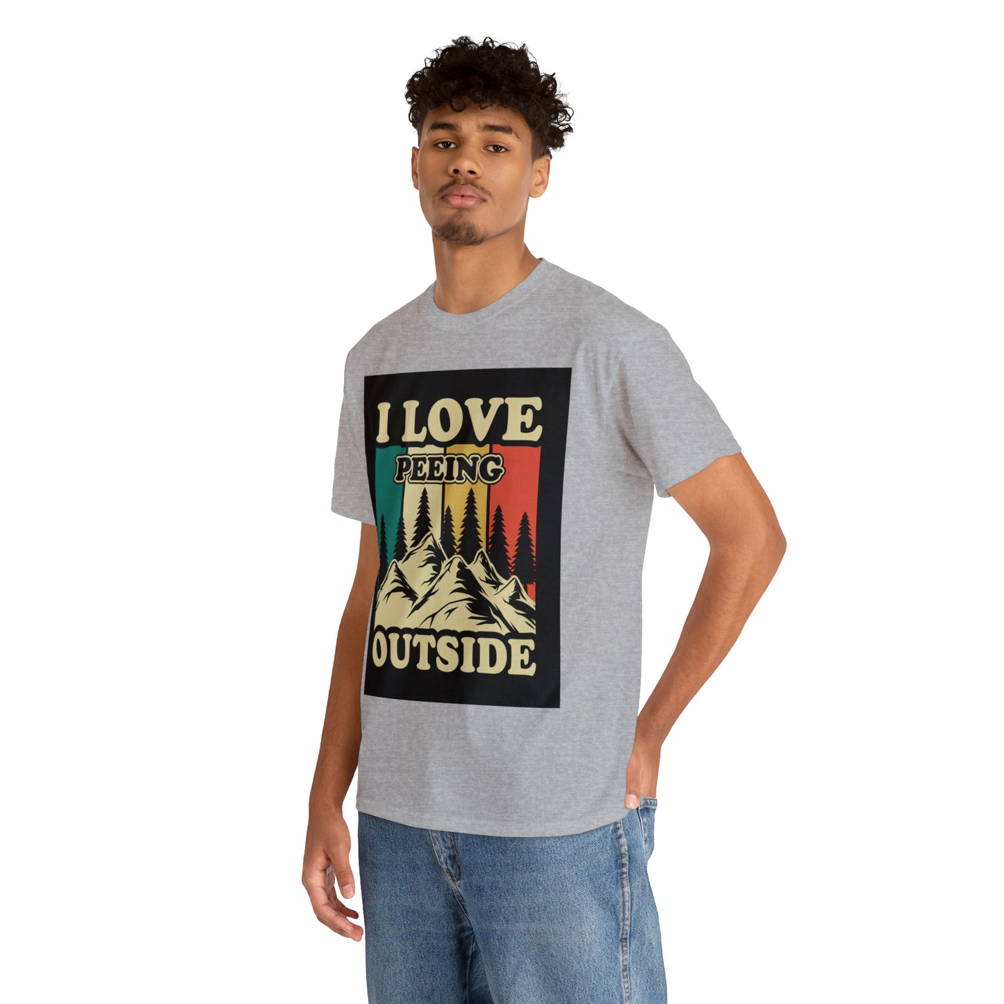 Retro Vintage Camping T-Shirt I Love Peeing Outside