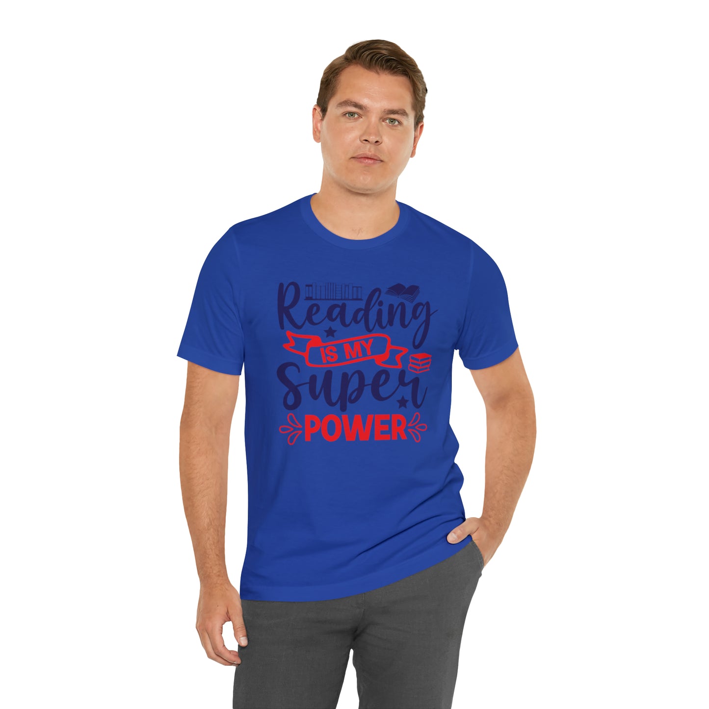 Reading Is My Super Power Short Sleeve Tee
