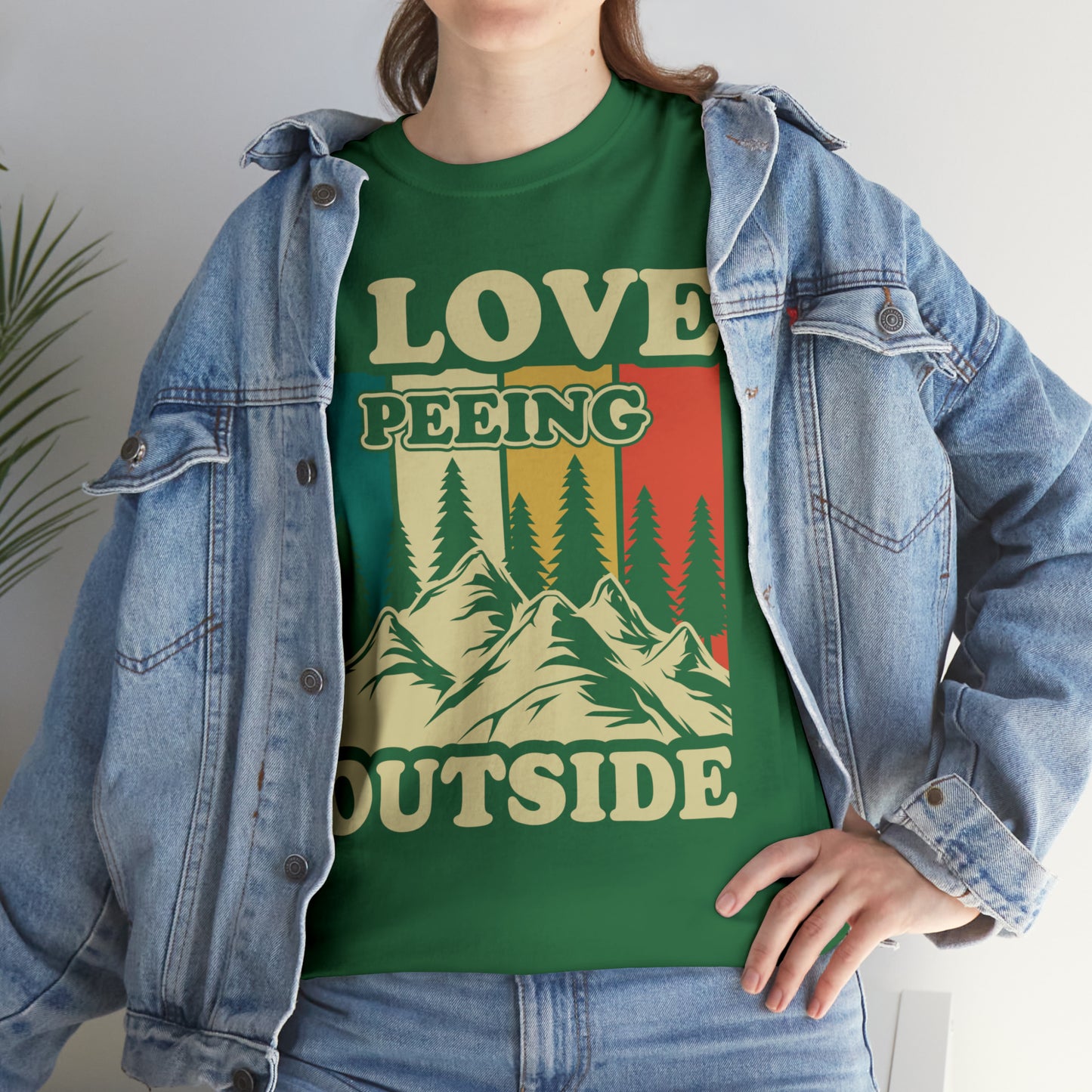 Retro Vintage Camping T-Shirt I Love Peeing Outside