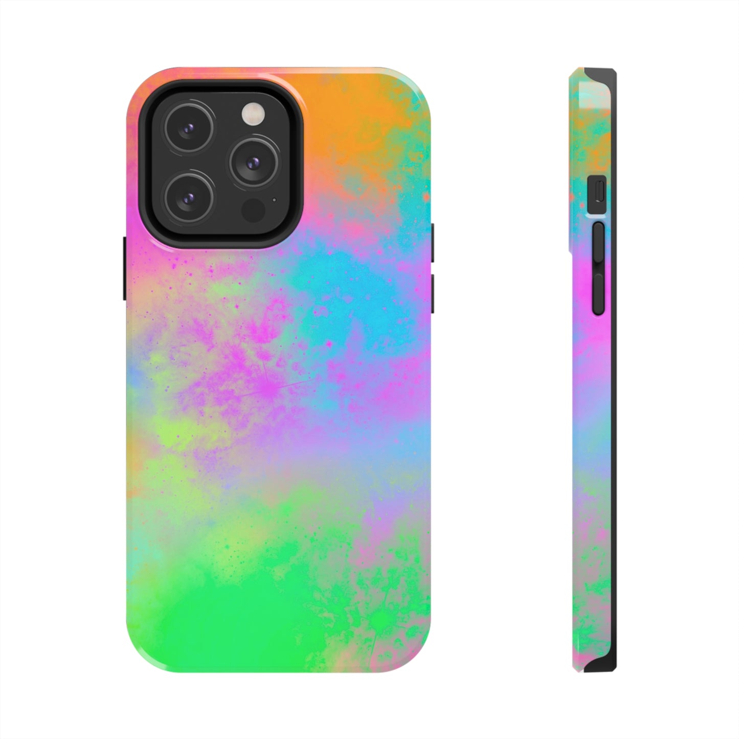 Neon Galaxy Tough Phone Cases