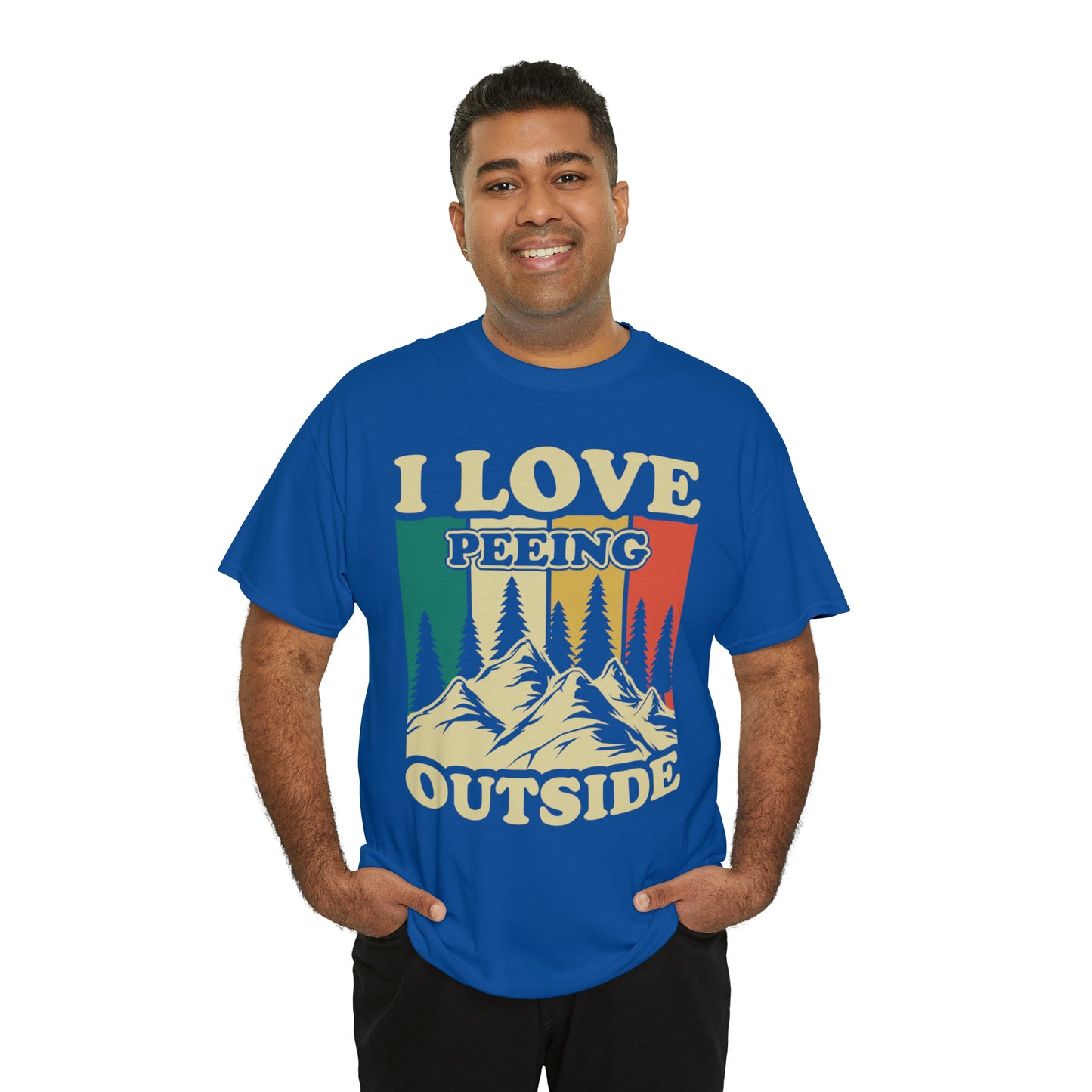Retro Vintage Camping T-Shirt I Love Peeing Outside