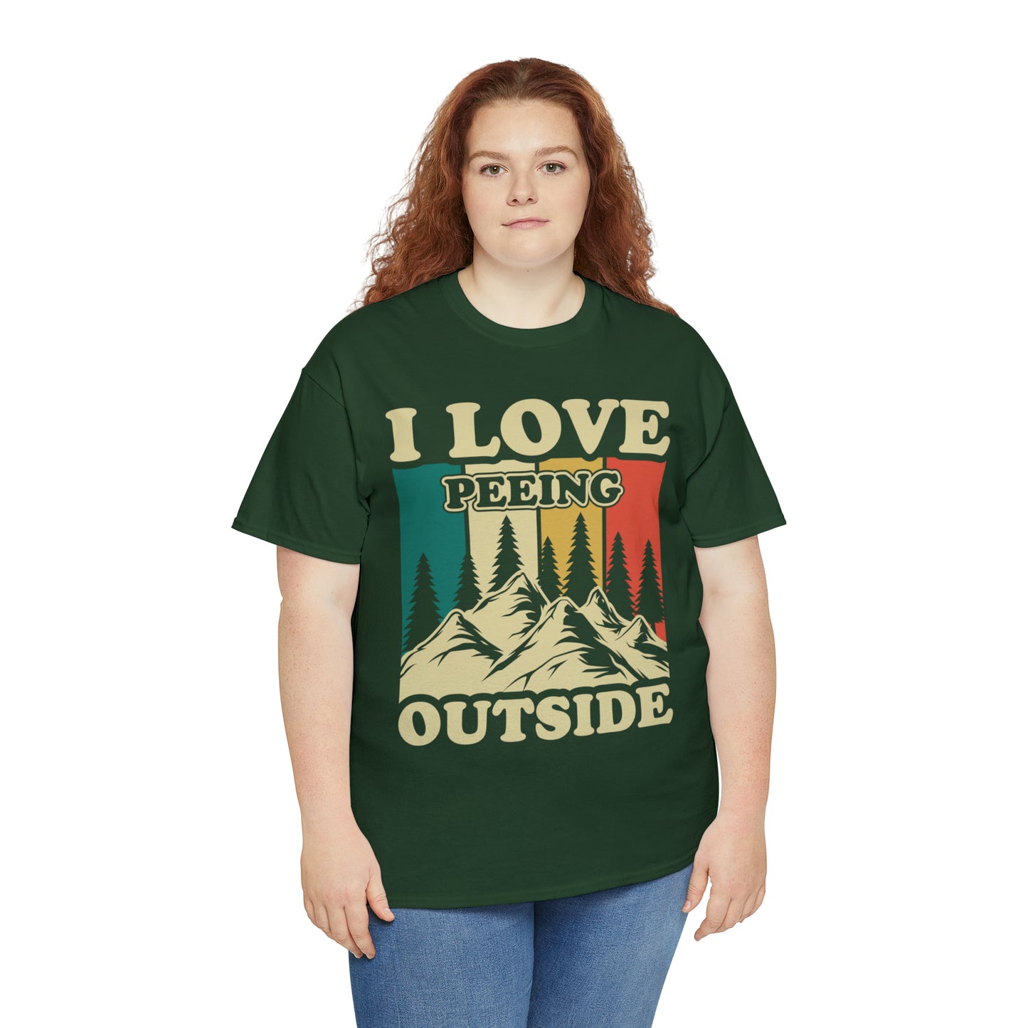 Retro Vintage Camping T-Shirt I Love Peeing Outside