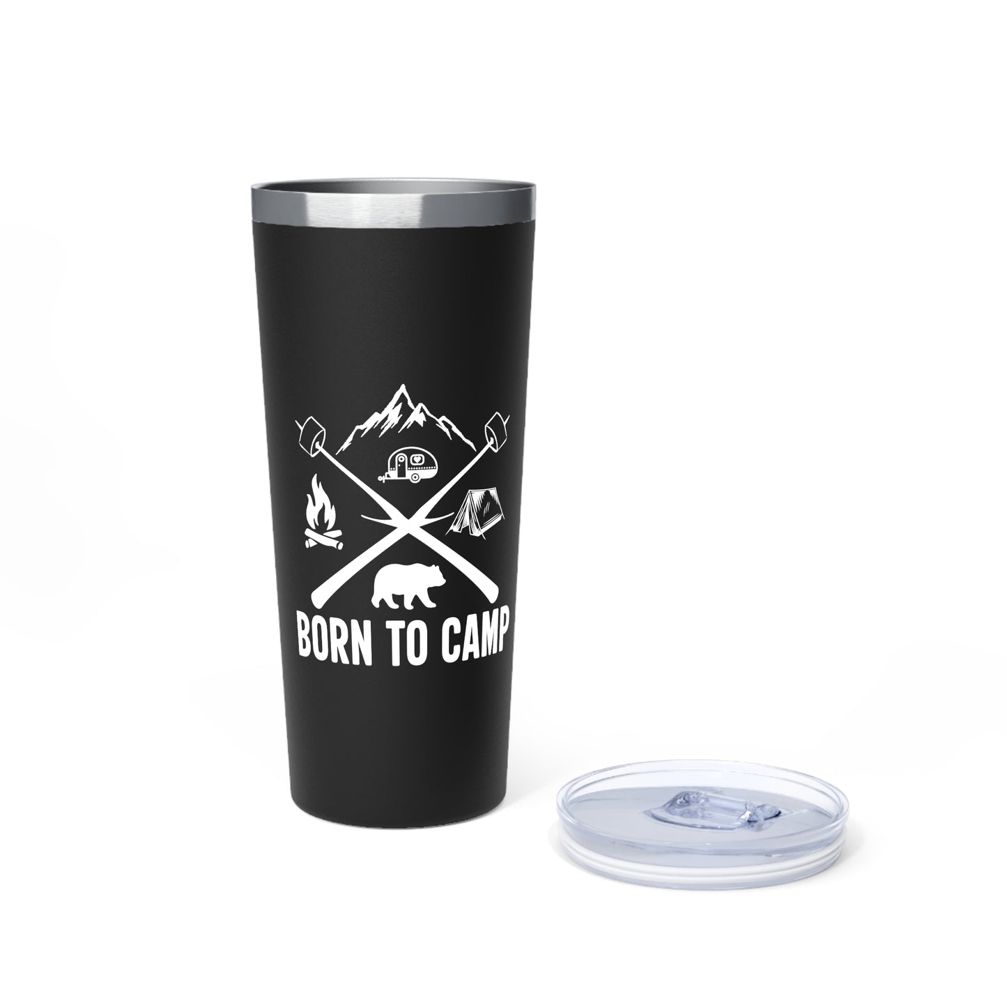 Copper Vacuum Insulated Tumbler, 22oz Born To Camp