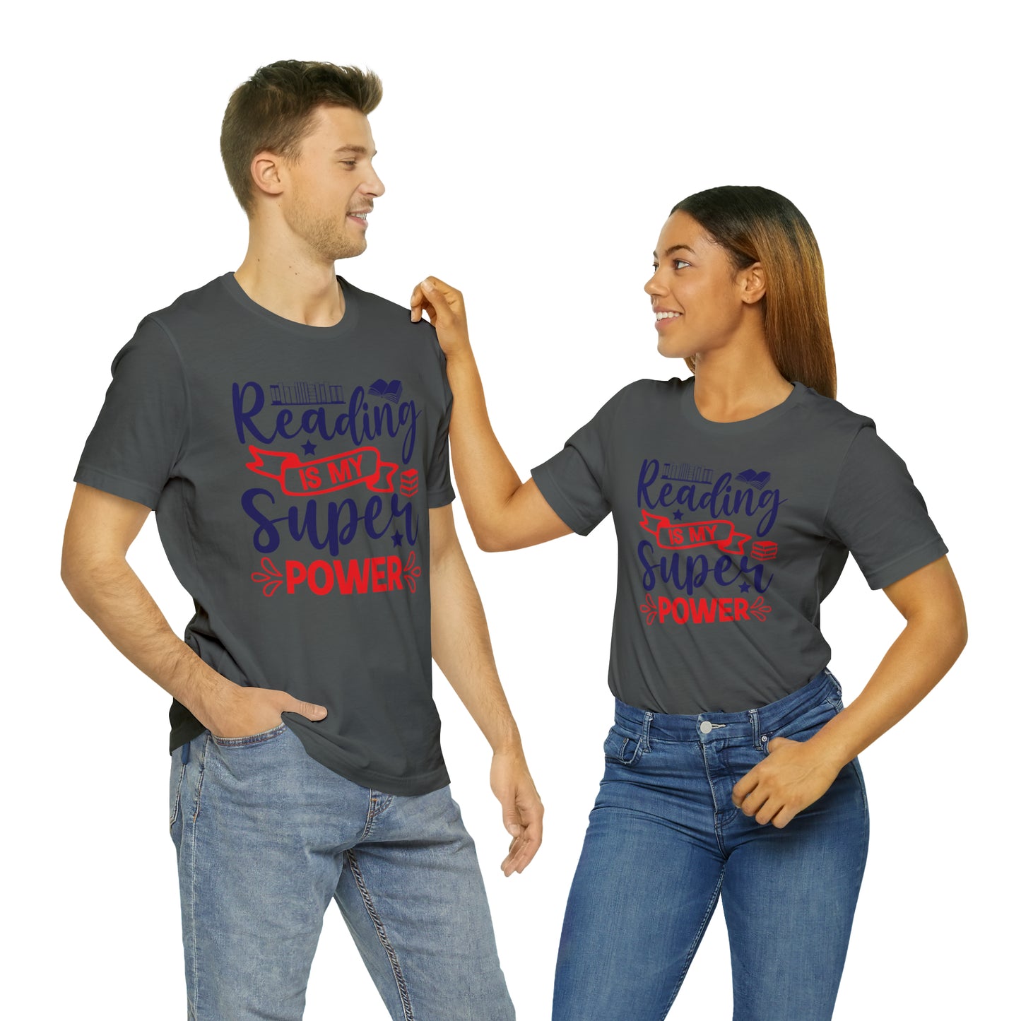Reading Is My Super Power Short Sleeve Tee