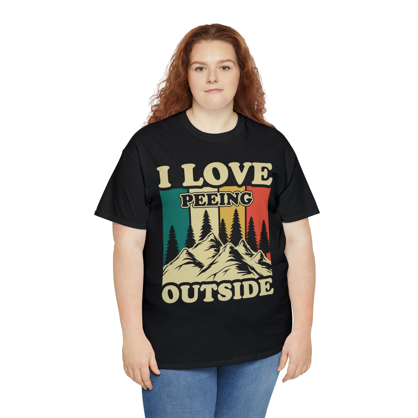 Retro Vintage Camping T-Shirt I Love Peeing Outside