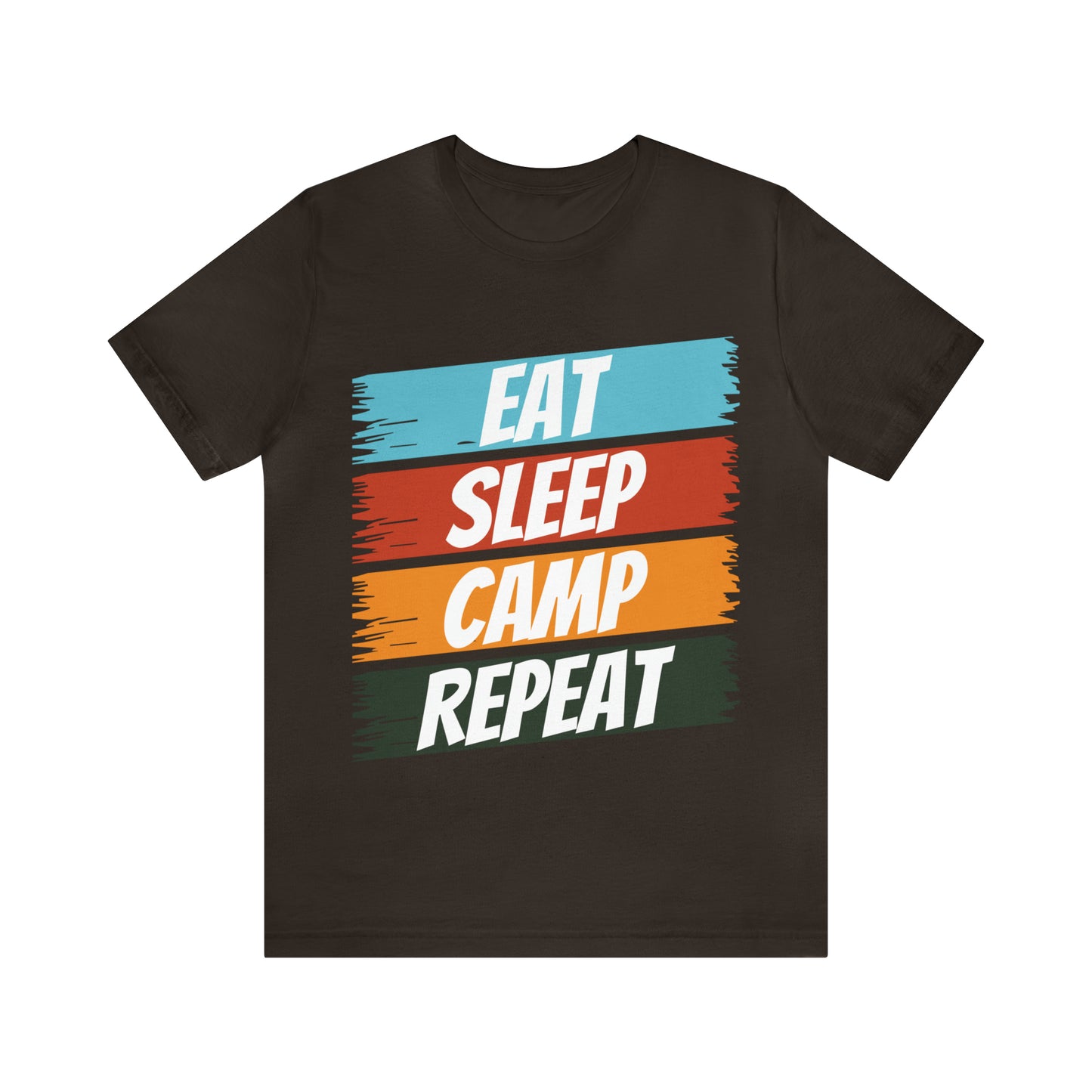 Eat Sleep Camp Repeat Short Sleeve Tee