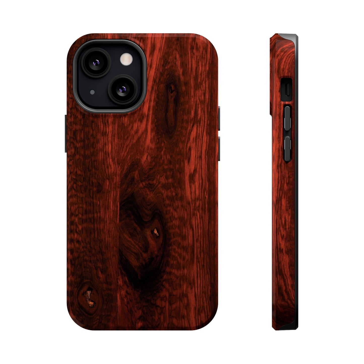 Dark Red Hardwood MagSafe Tough Cases