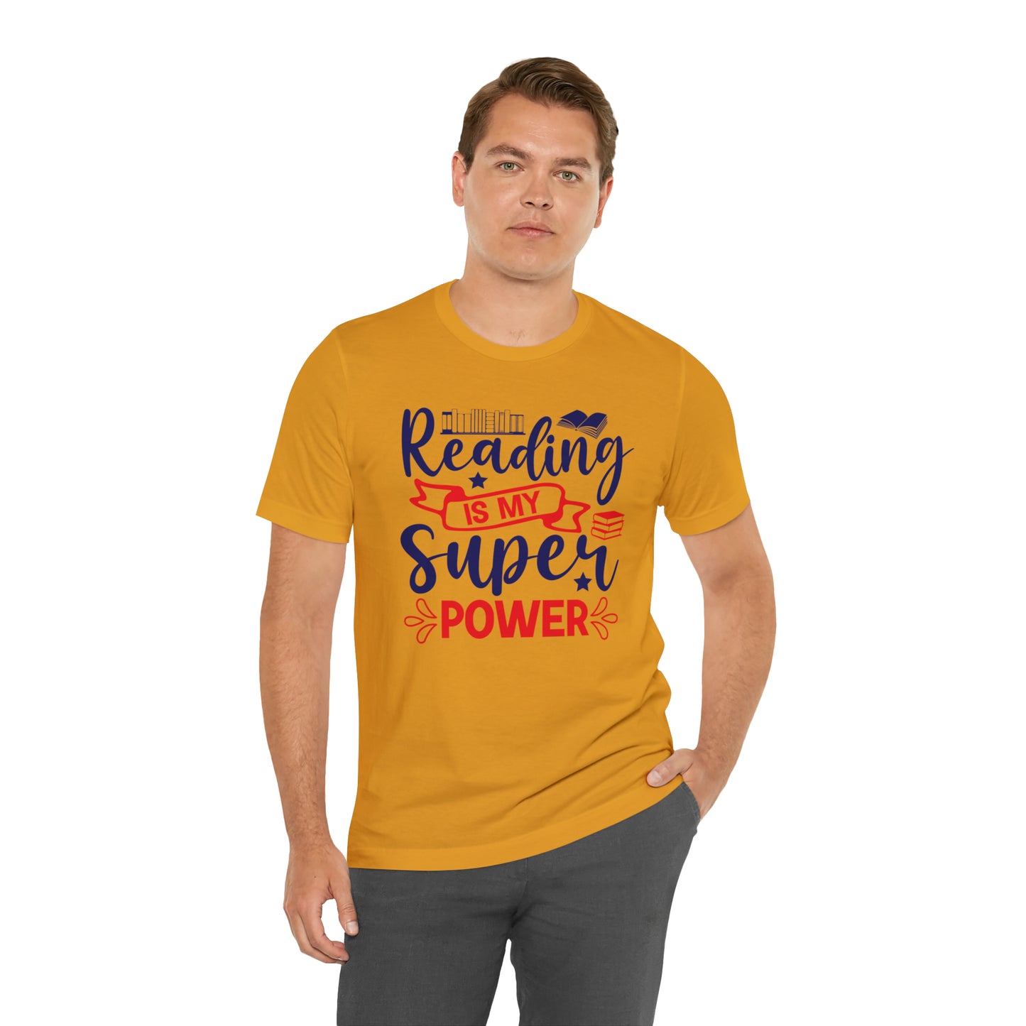Reading Is My Super Power Short Sleeve Tee