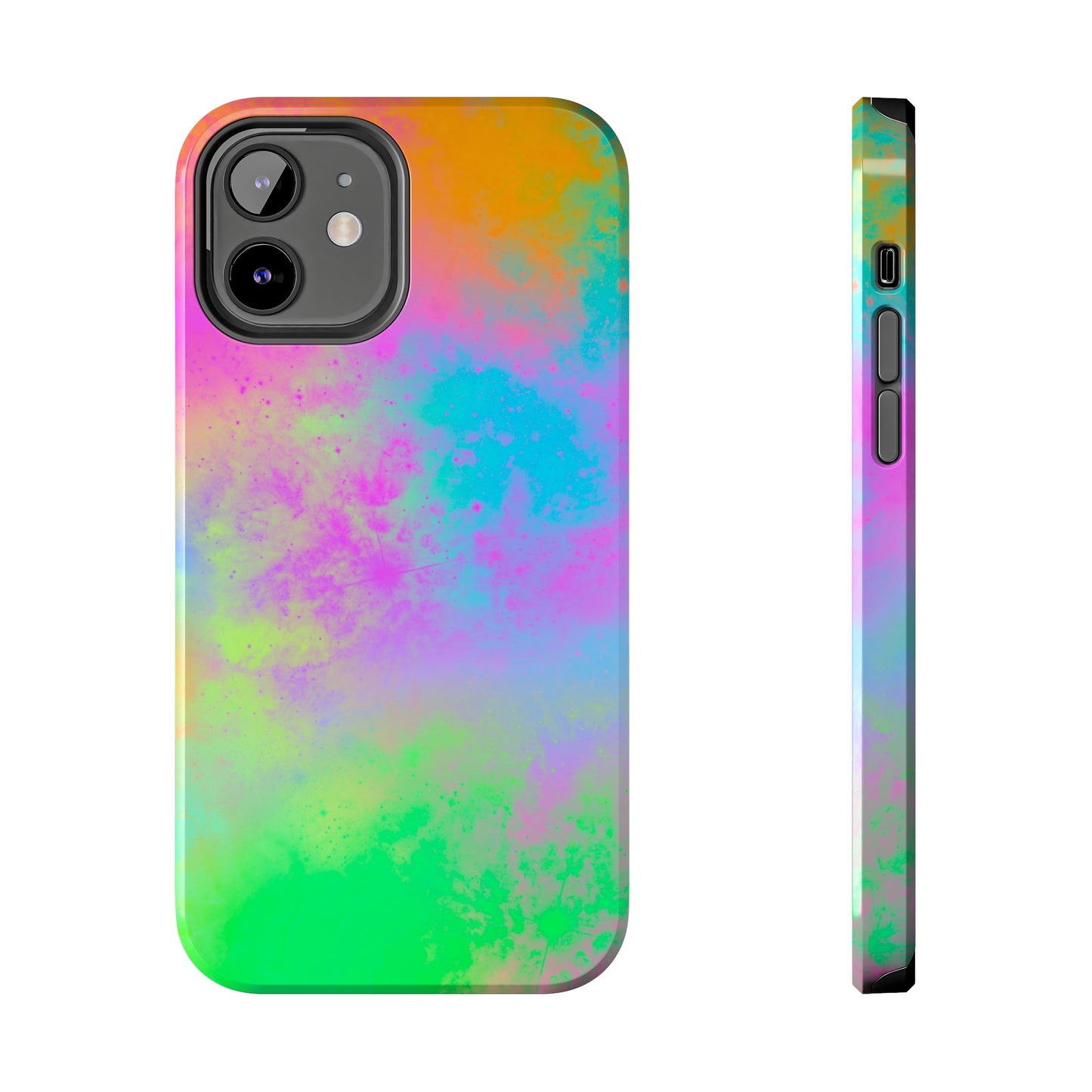 Neon Galaxy Tough Phone Cases