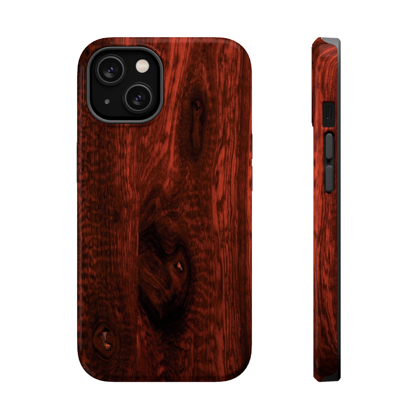 Dark Red Hardwood MagSafe Tough Cases