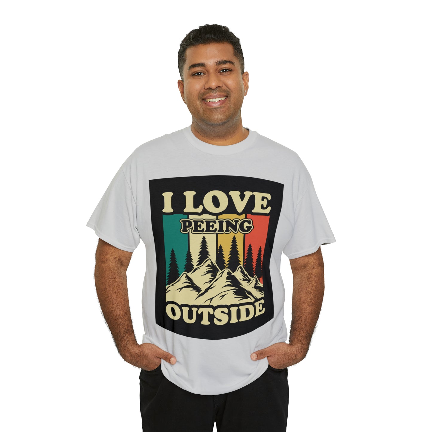 Retro Vintage Camping T-Shirt I Love Peeing Outside