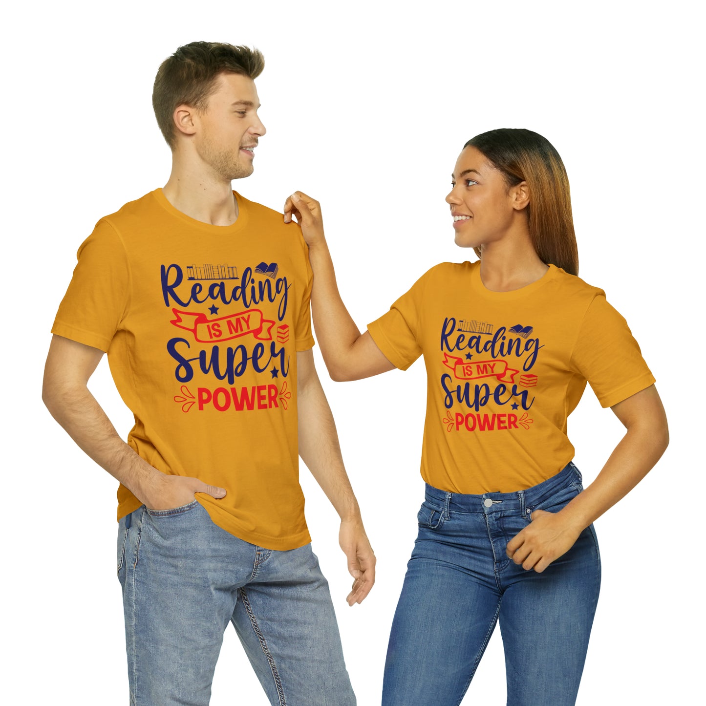 Reading Is My Super Power Short Sleeve Tee
