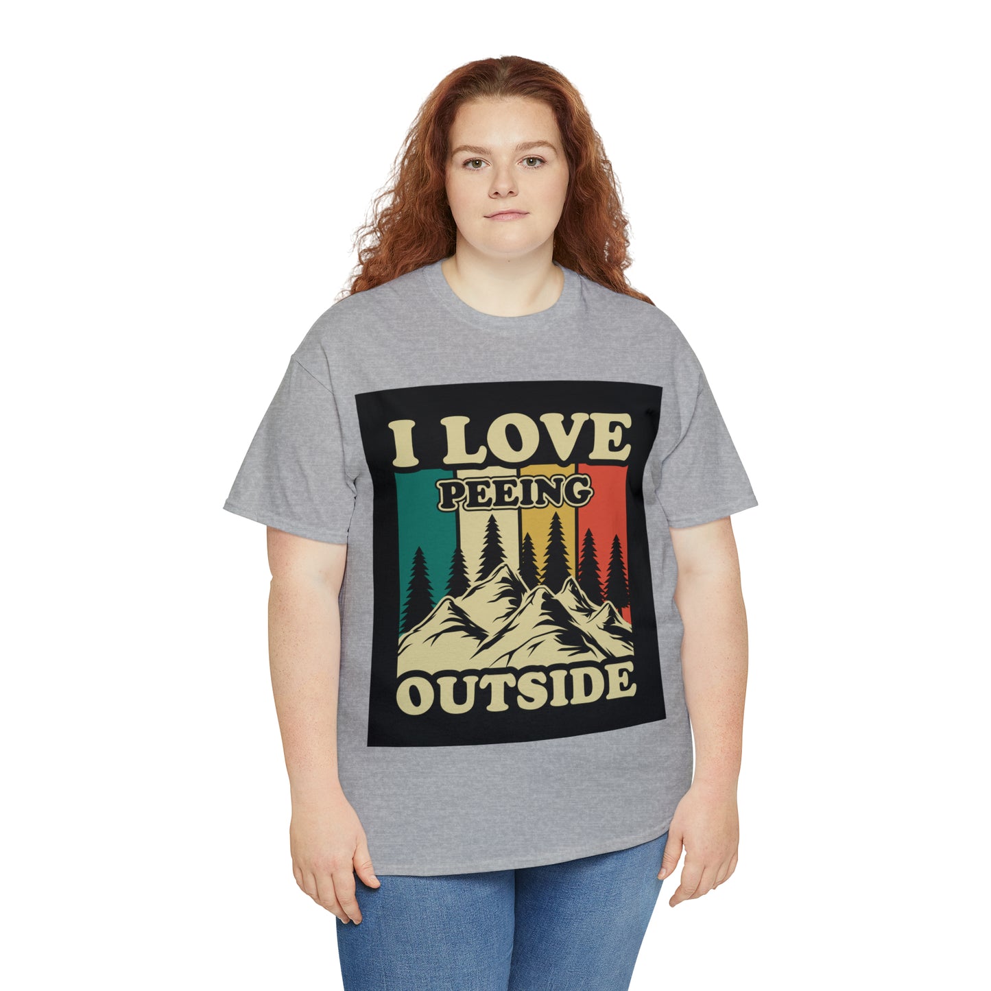 Retro Vintage Camping T-Shirt I Love Peeing Outside